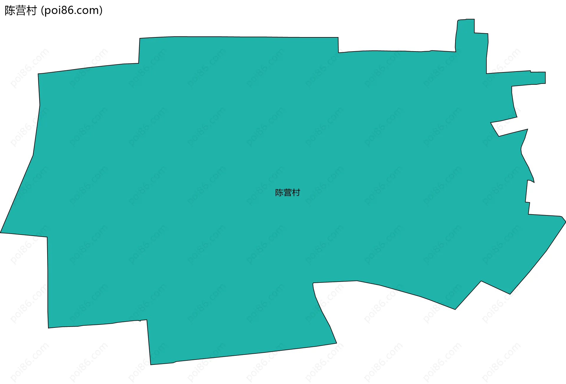 陈营村边界地图