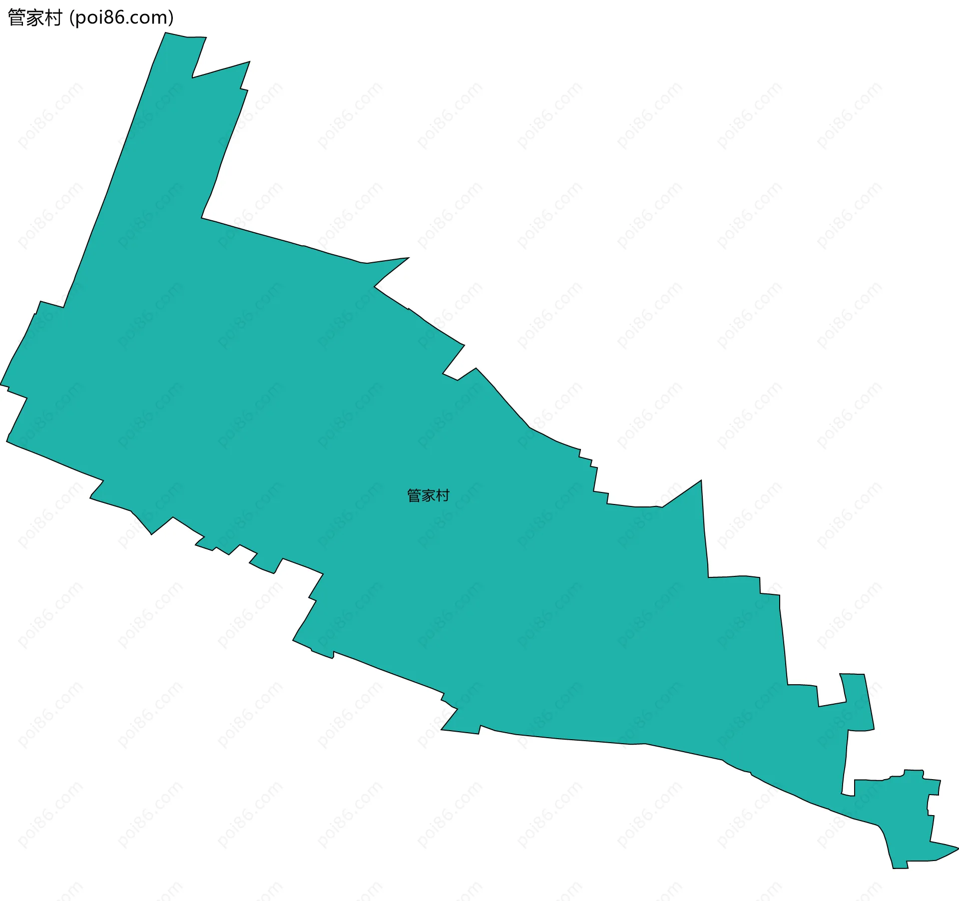管家村边界地图