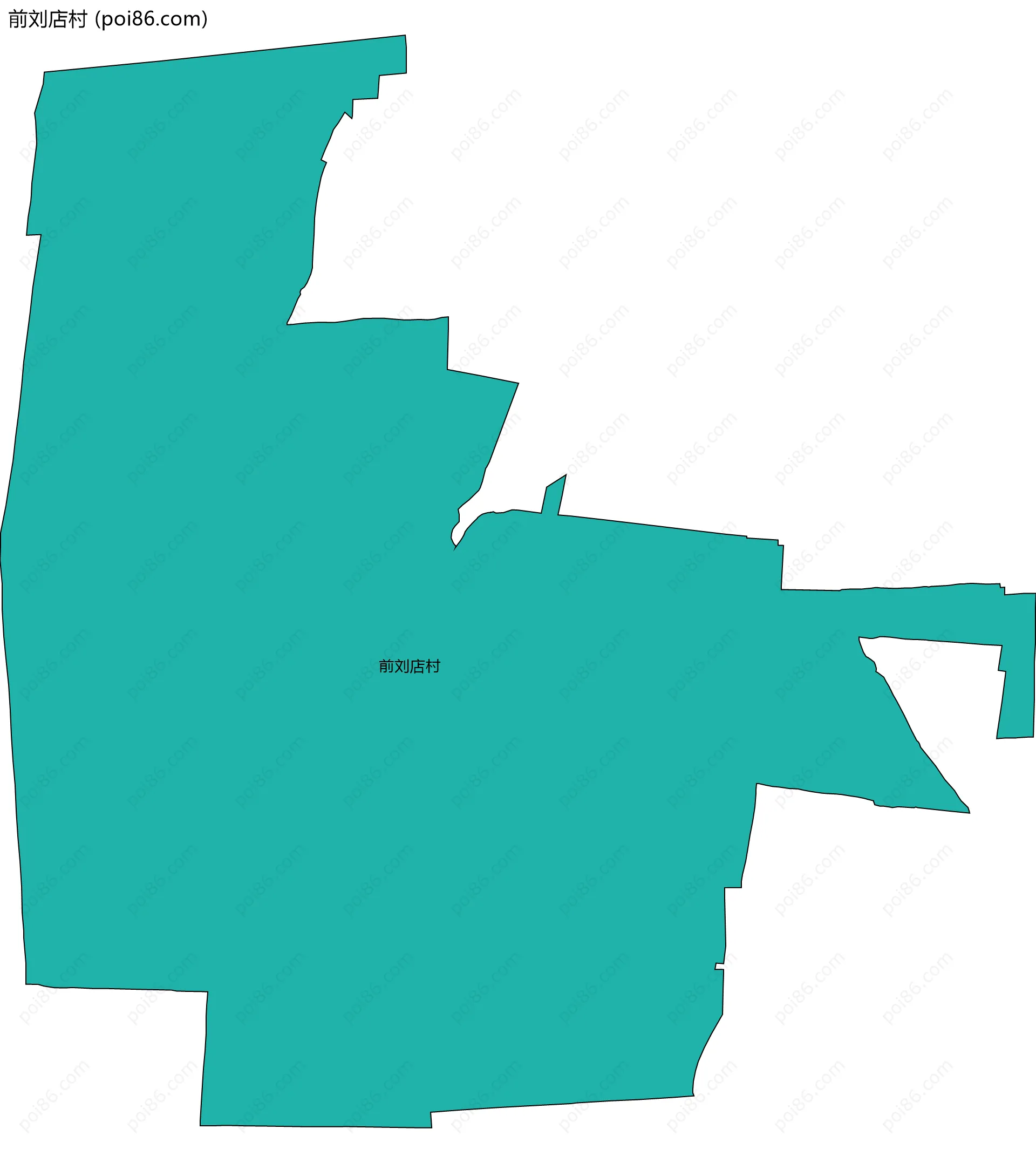 前刘店村边界地图