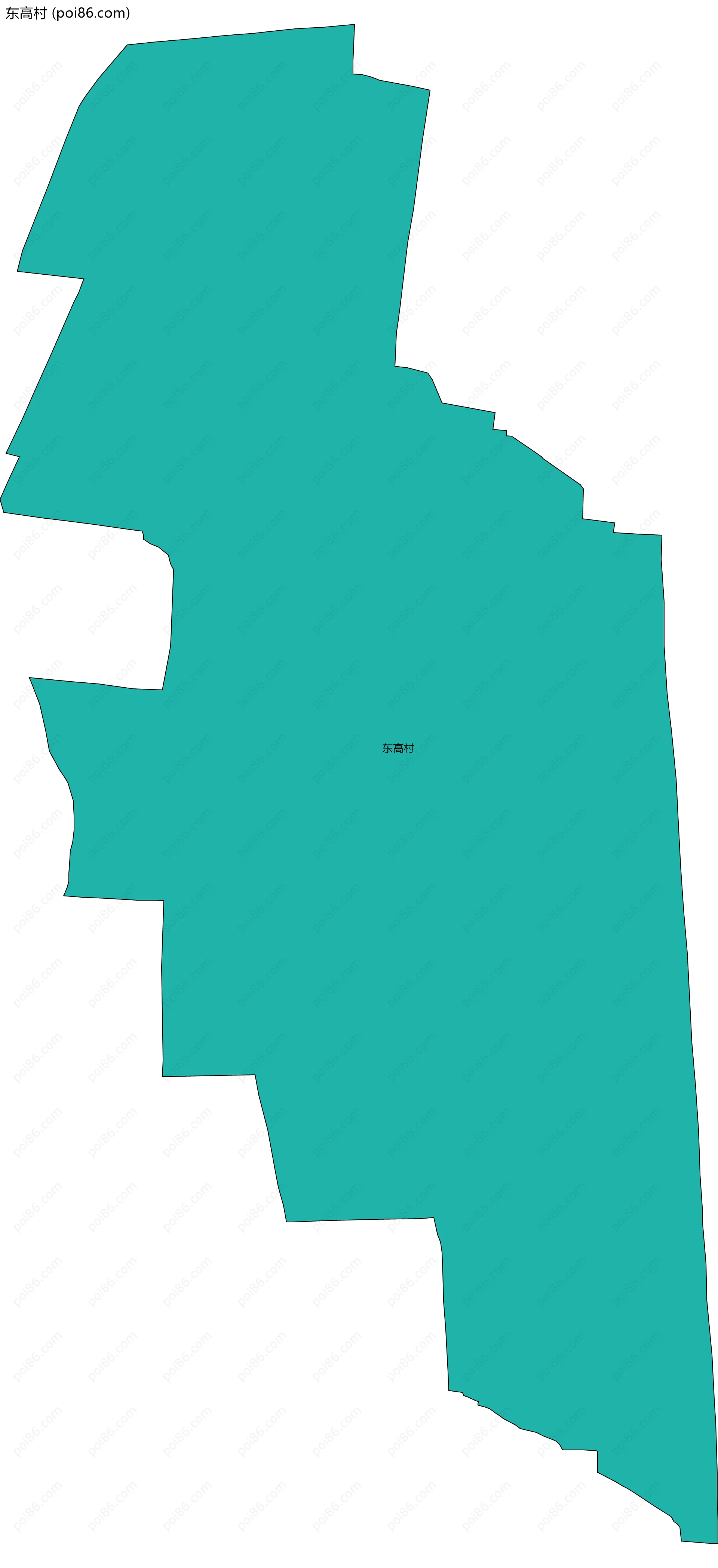 东高村边界地图