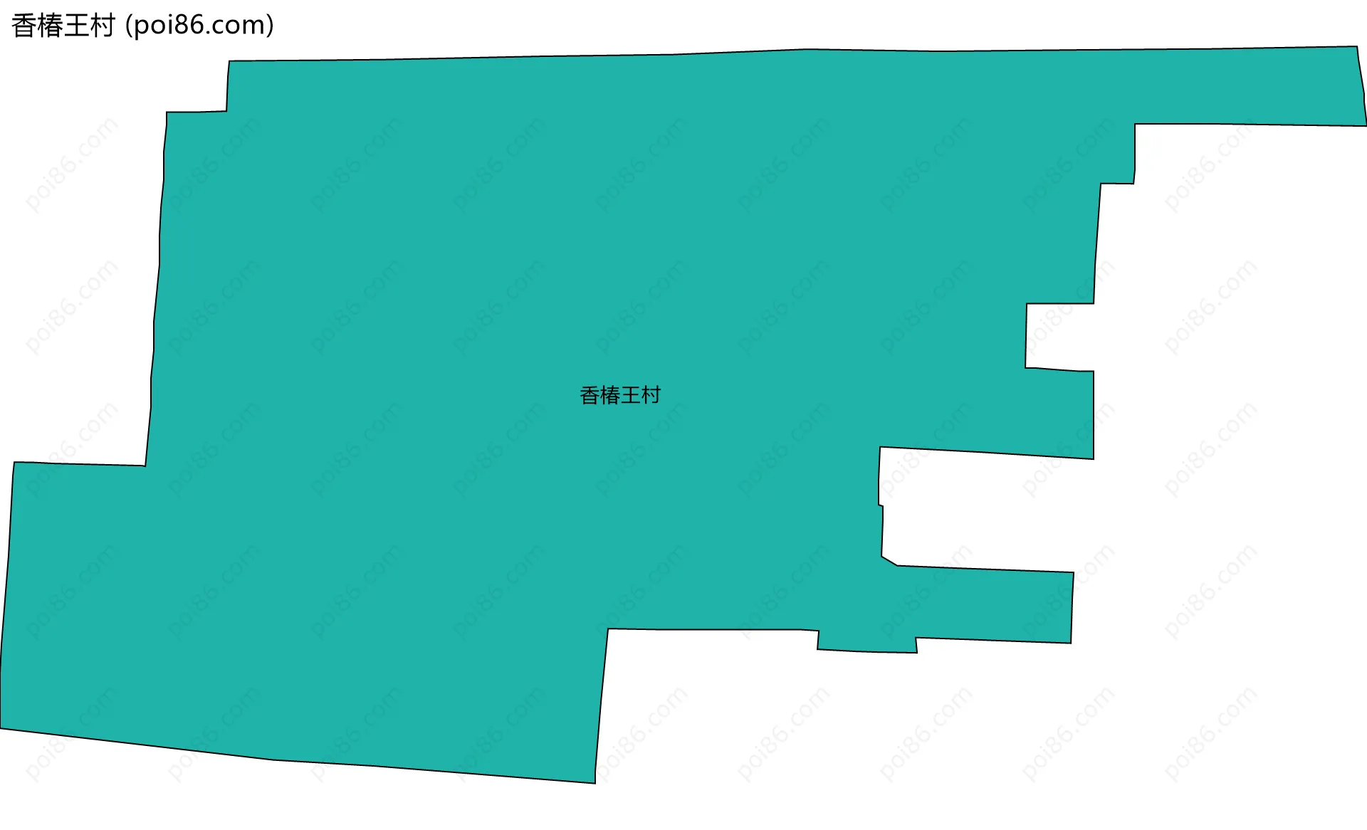 香椿王村边界地图