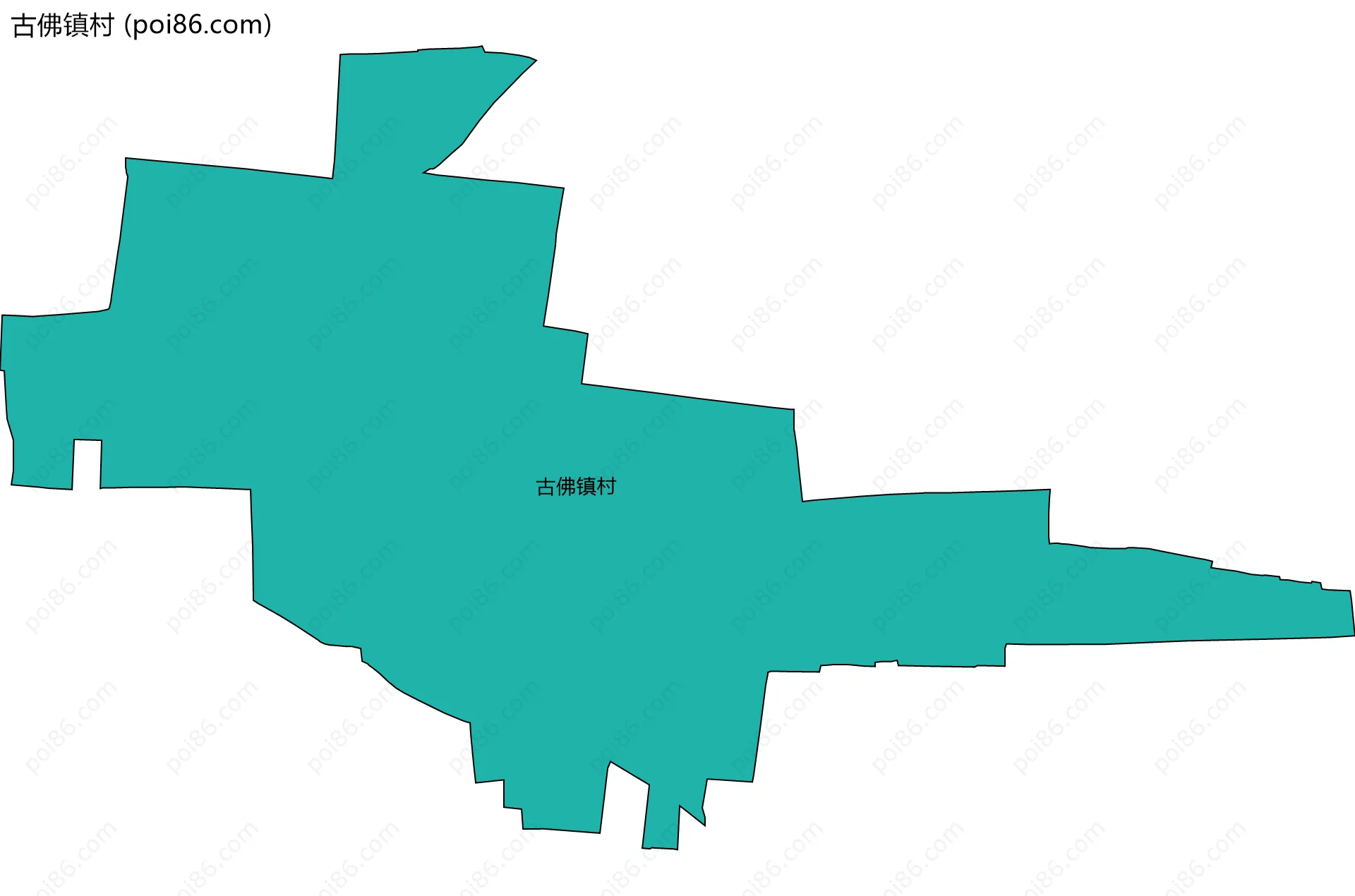 古佛镇村边界地图