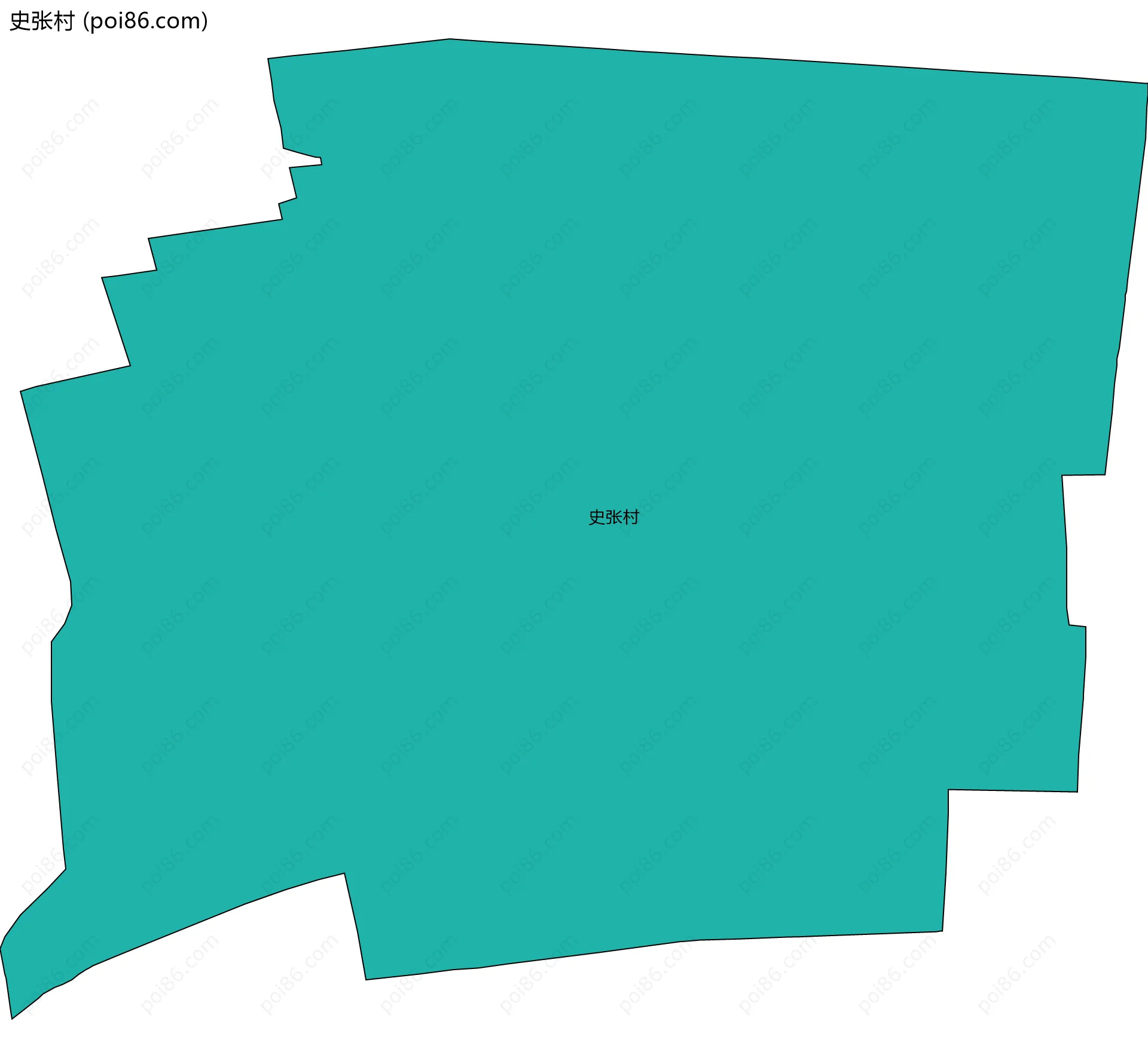 史张村边界地图