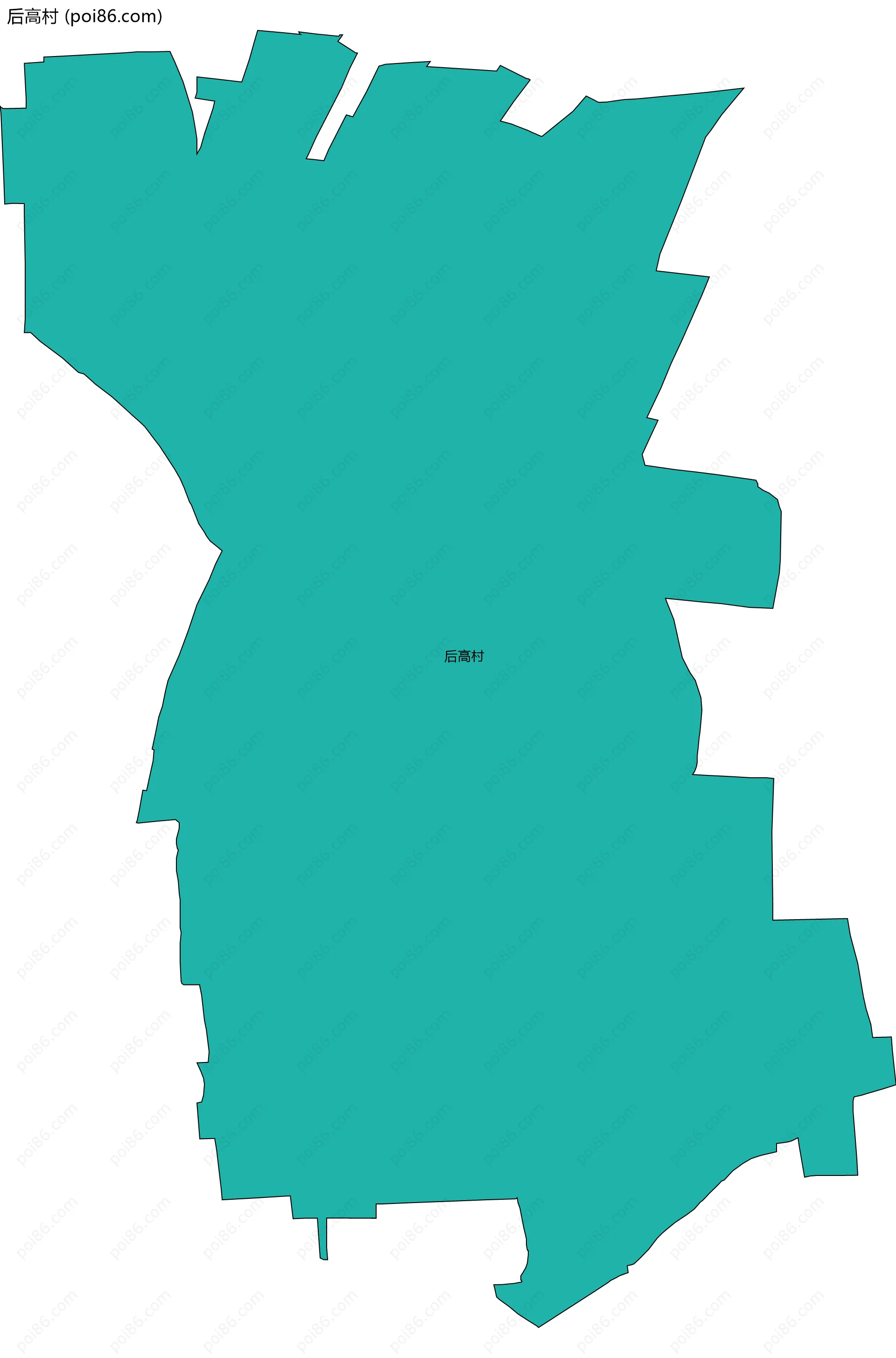 后高村边界地图