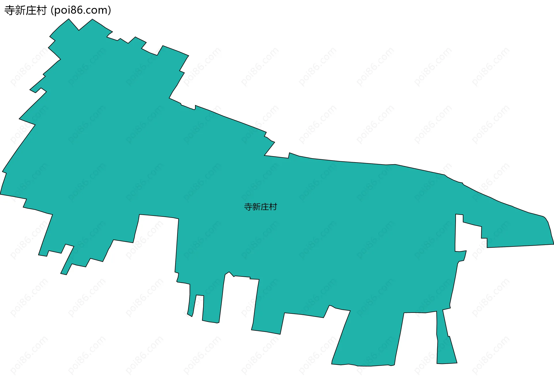 寺新庄村边界地图