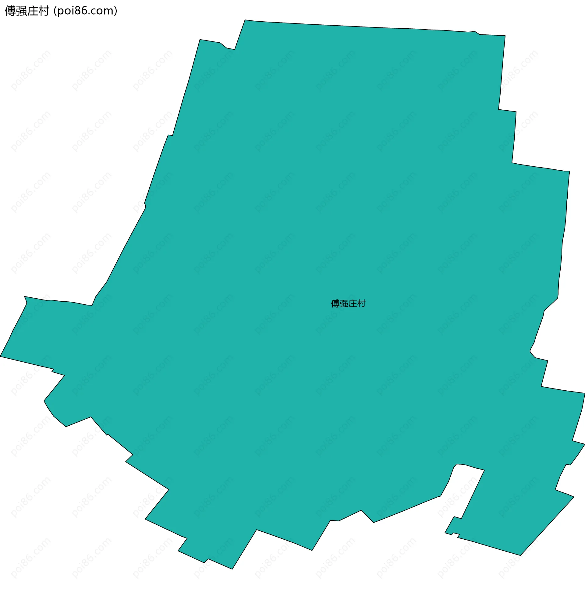 傅强庄村边界地图