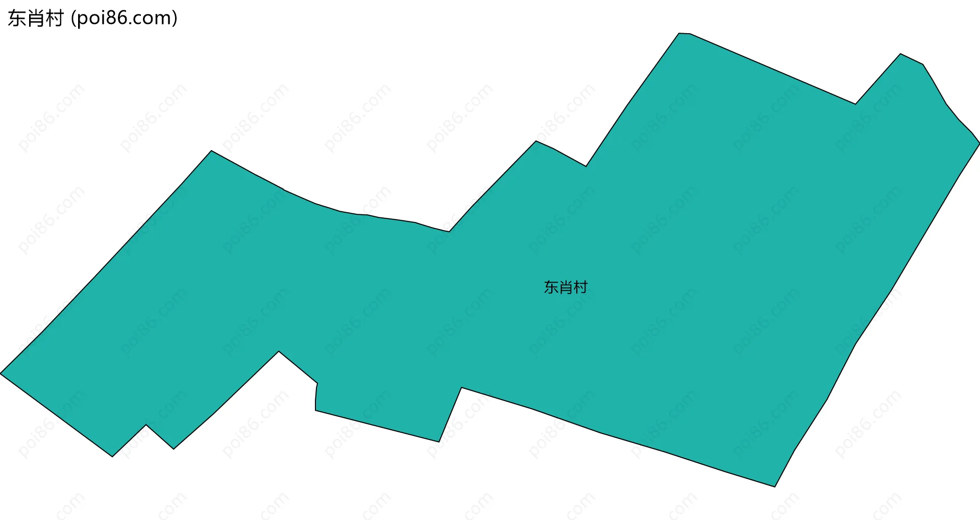 东肖村边界地图