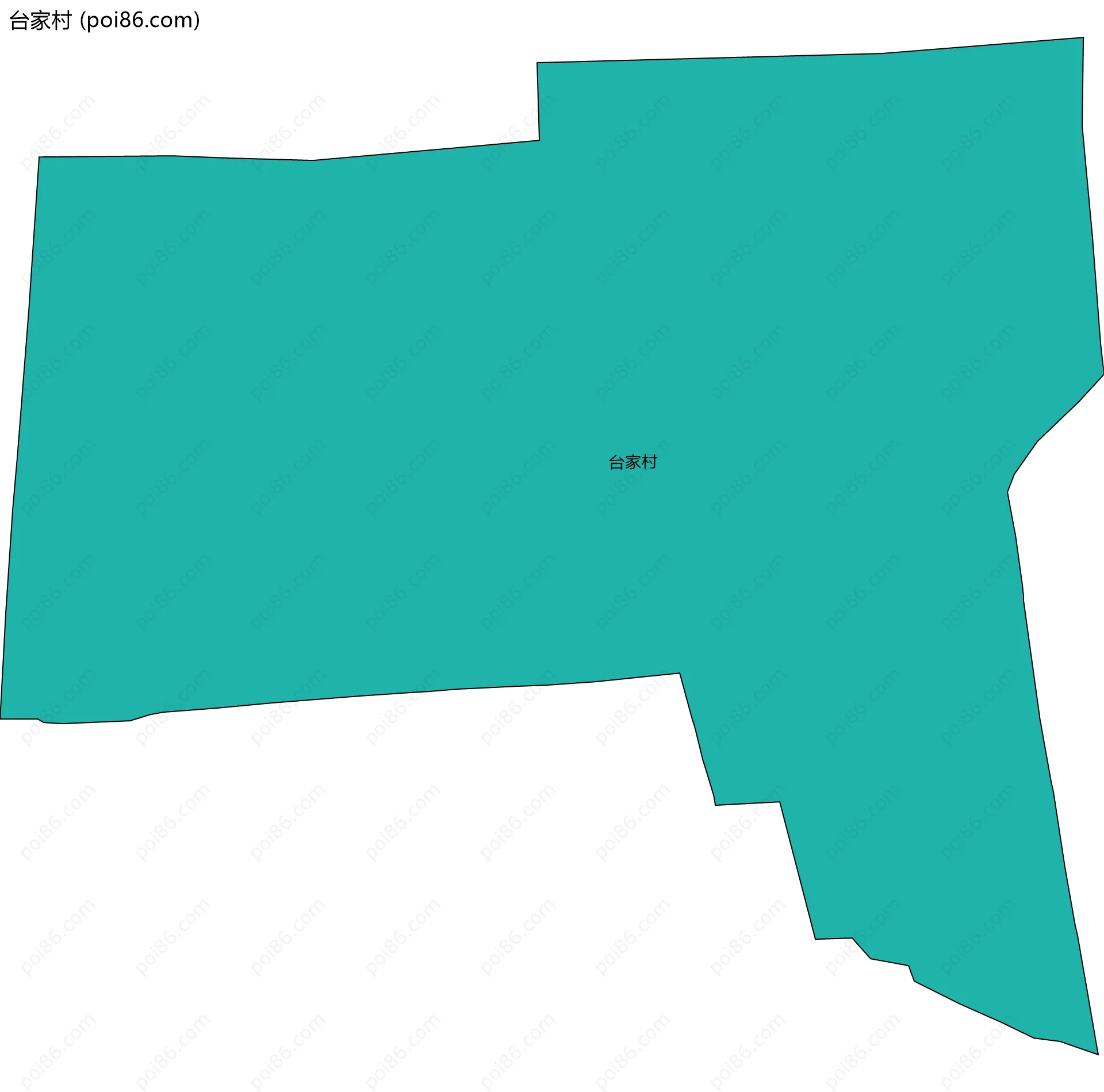台家村边界地图