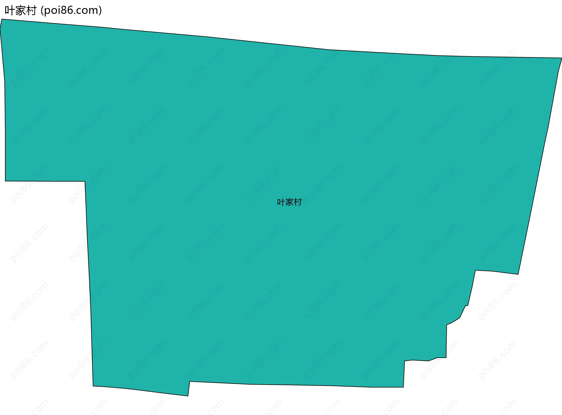 叶家村边界地图