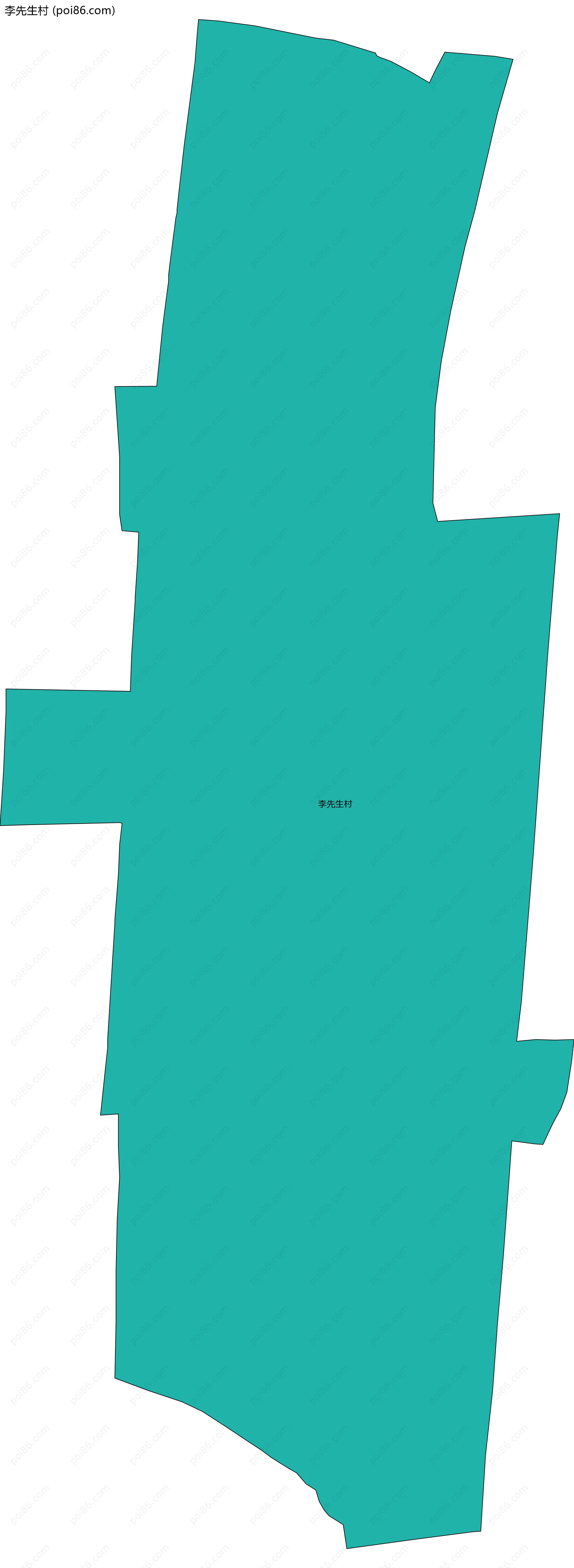 李先生村边界地图