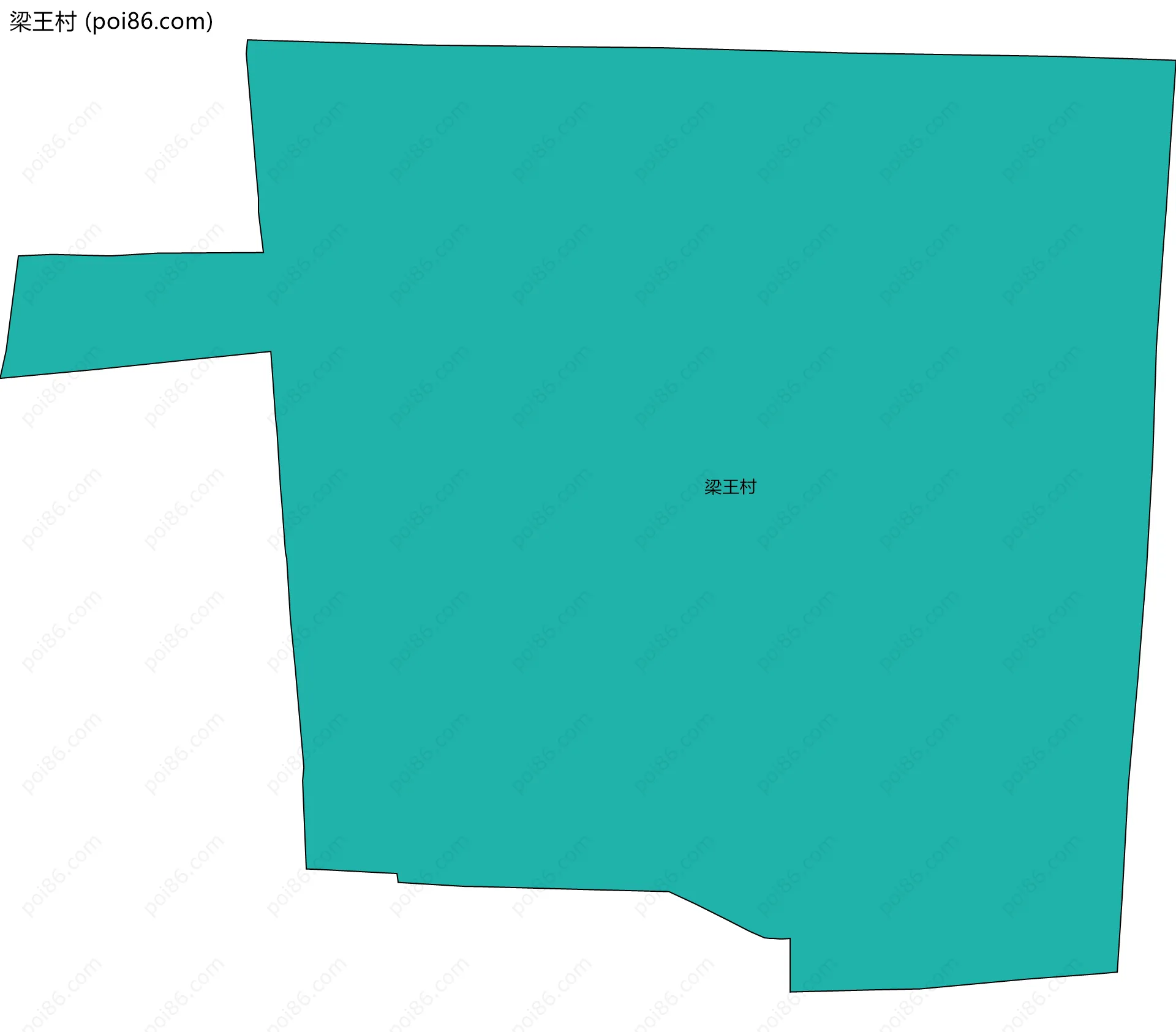 梁王村边界地图
