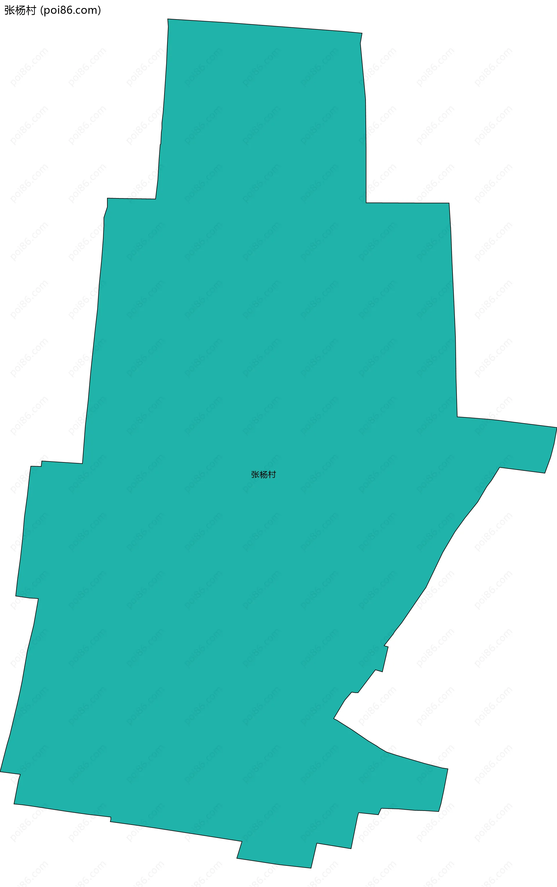 张杨村边界地图