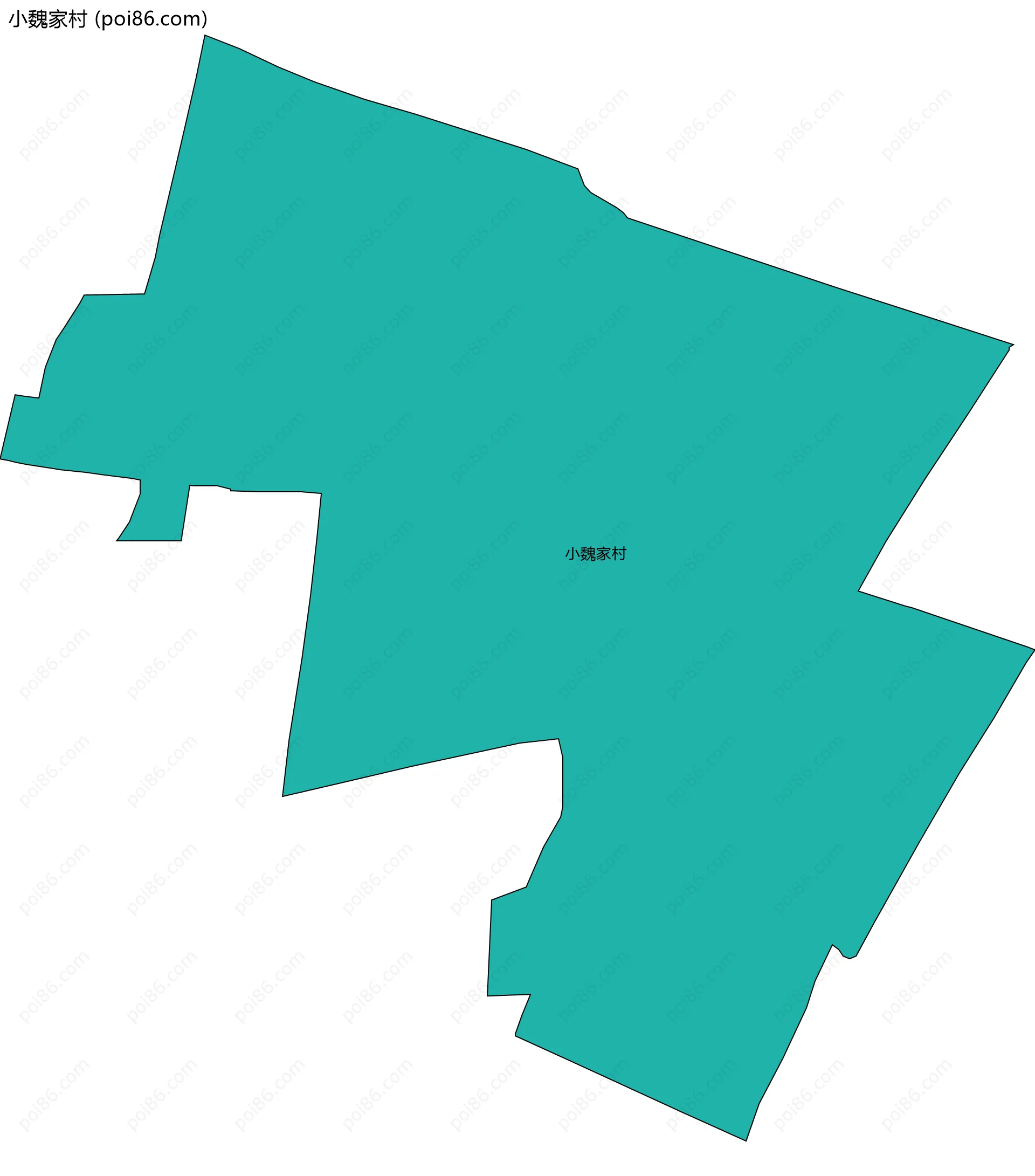 小魏家村边界地图