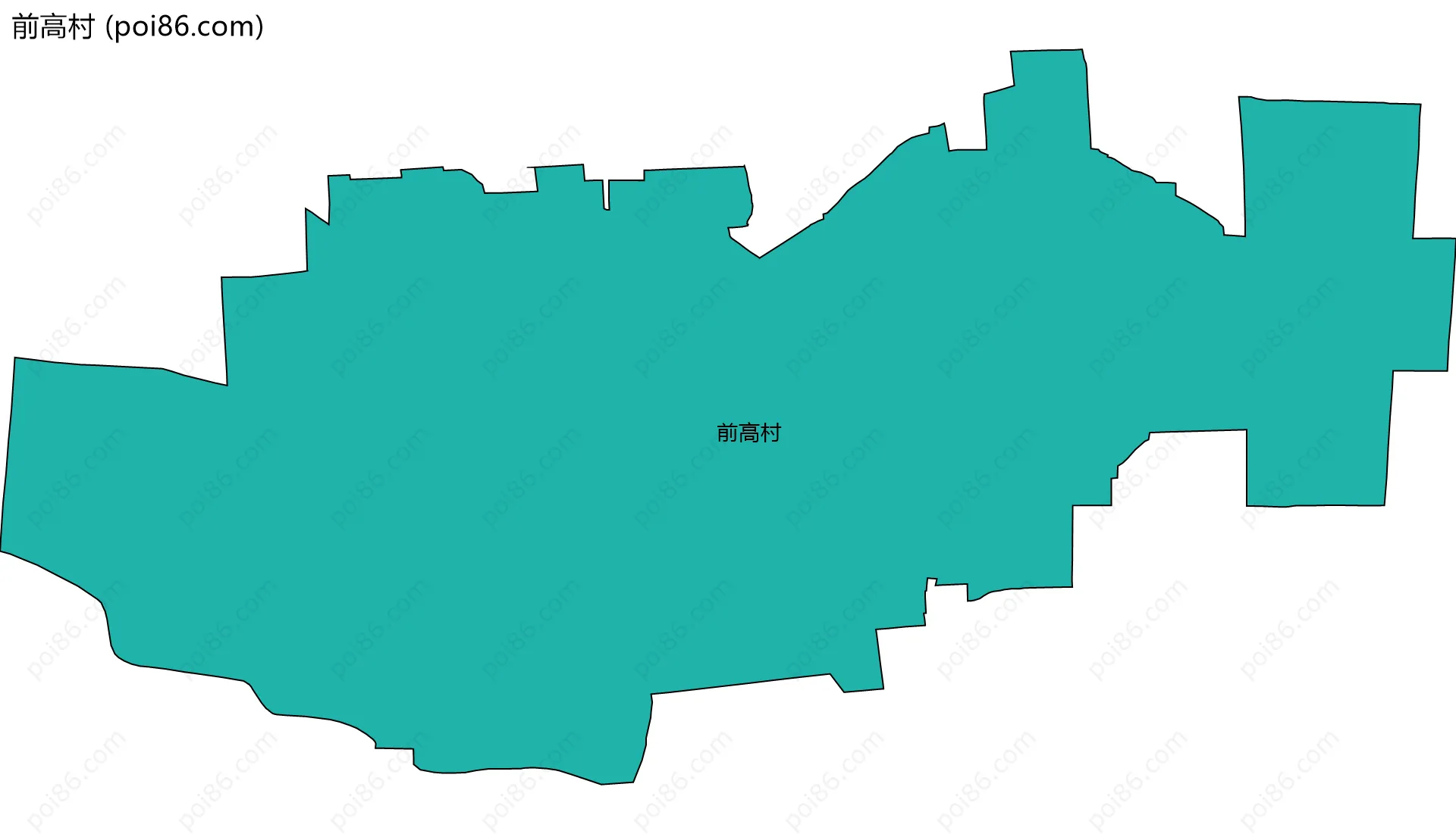 前高村边界地图