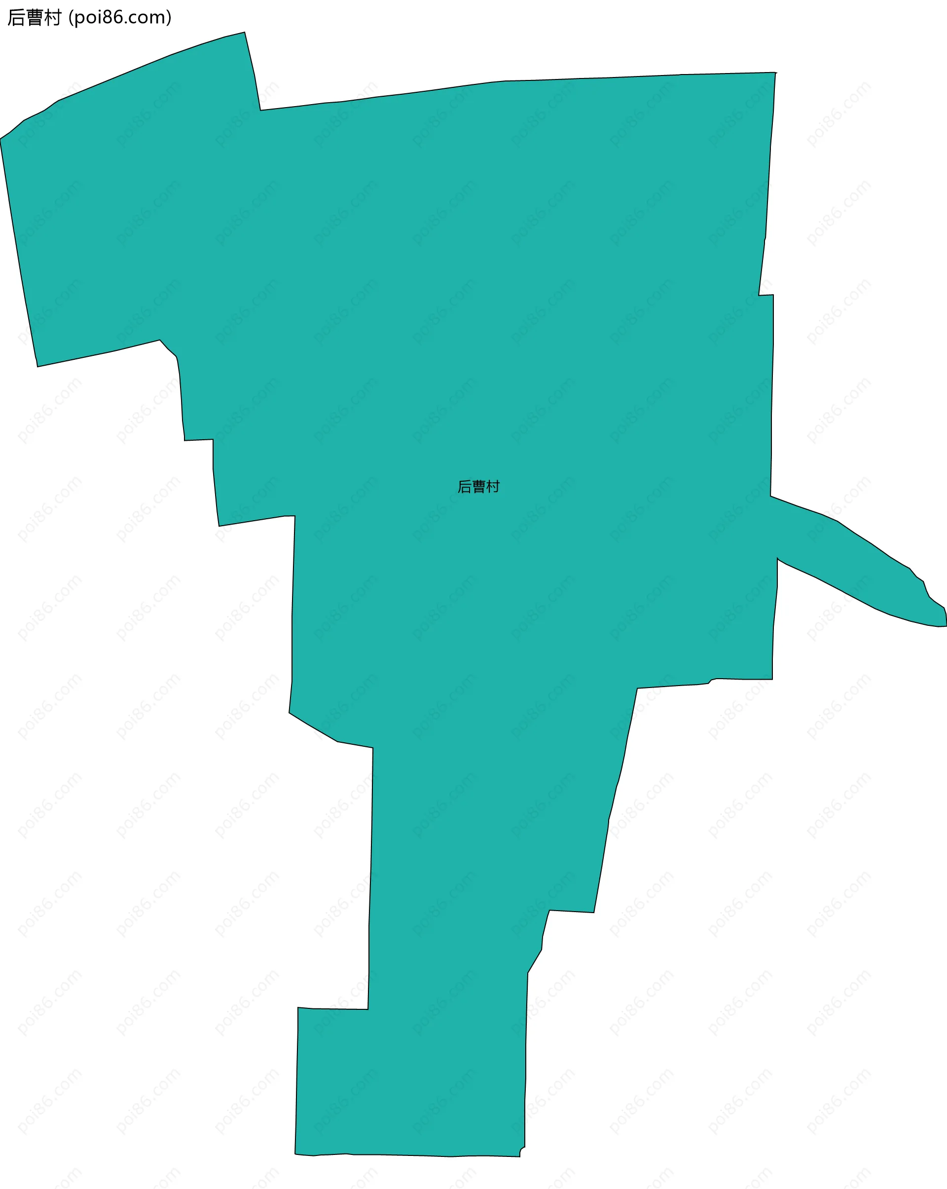 后曹村边界地图