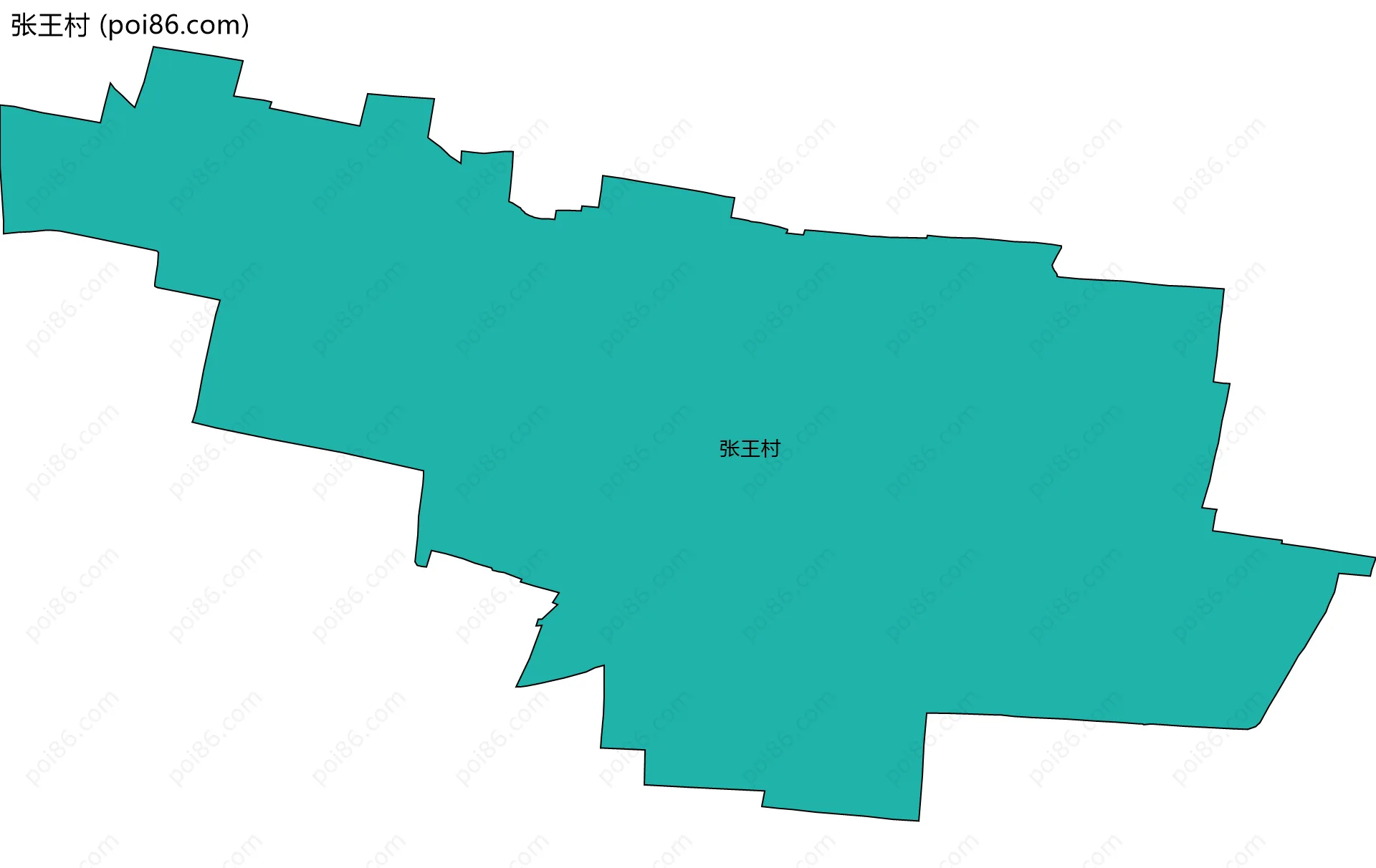 张王村边界地图