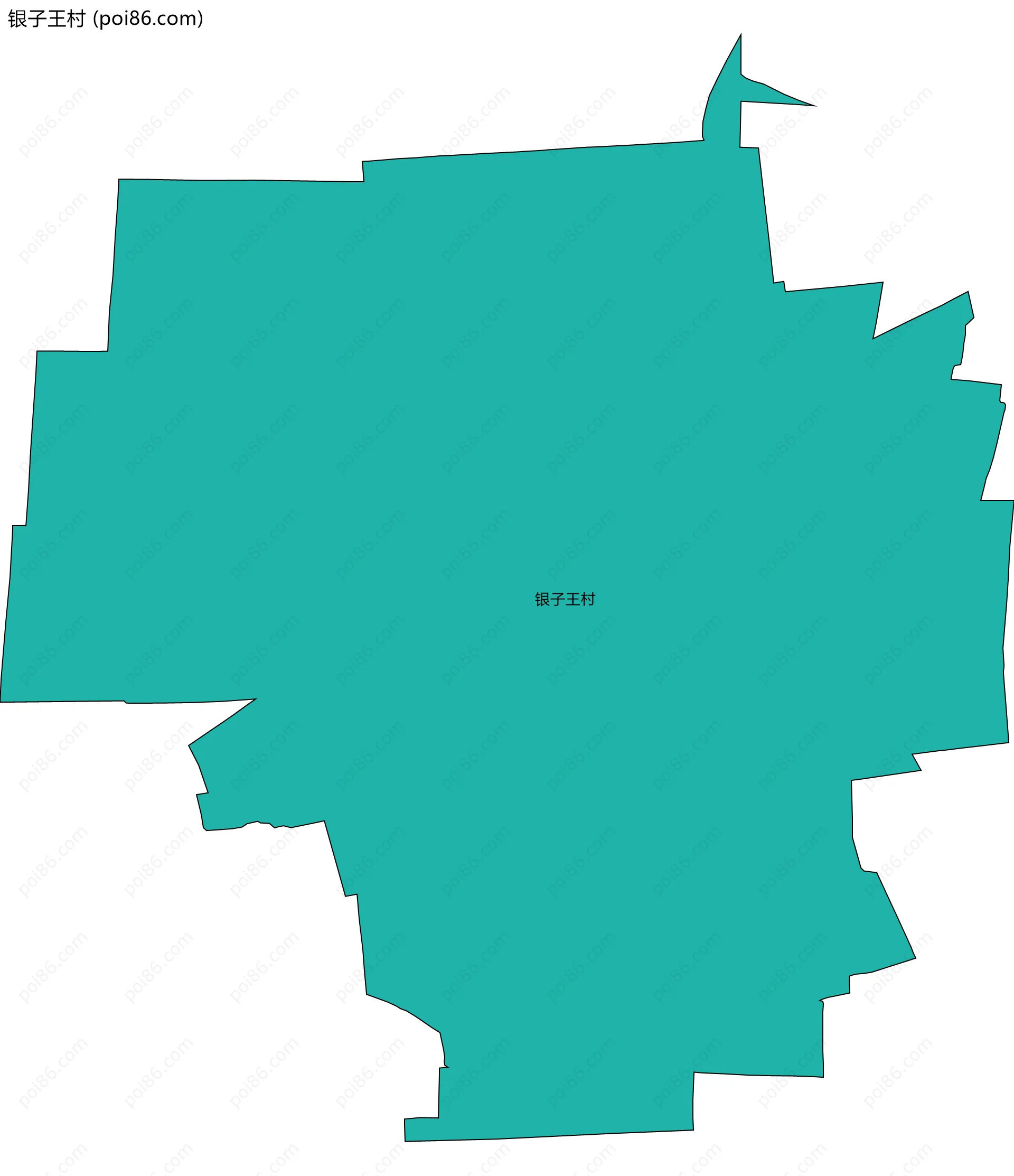 银子王村边界地图