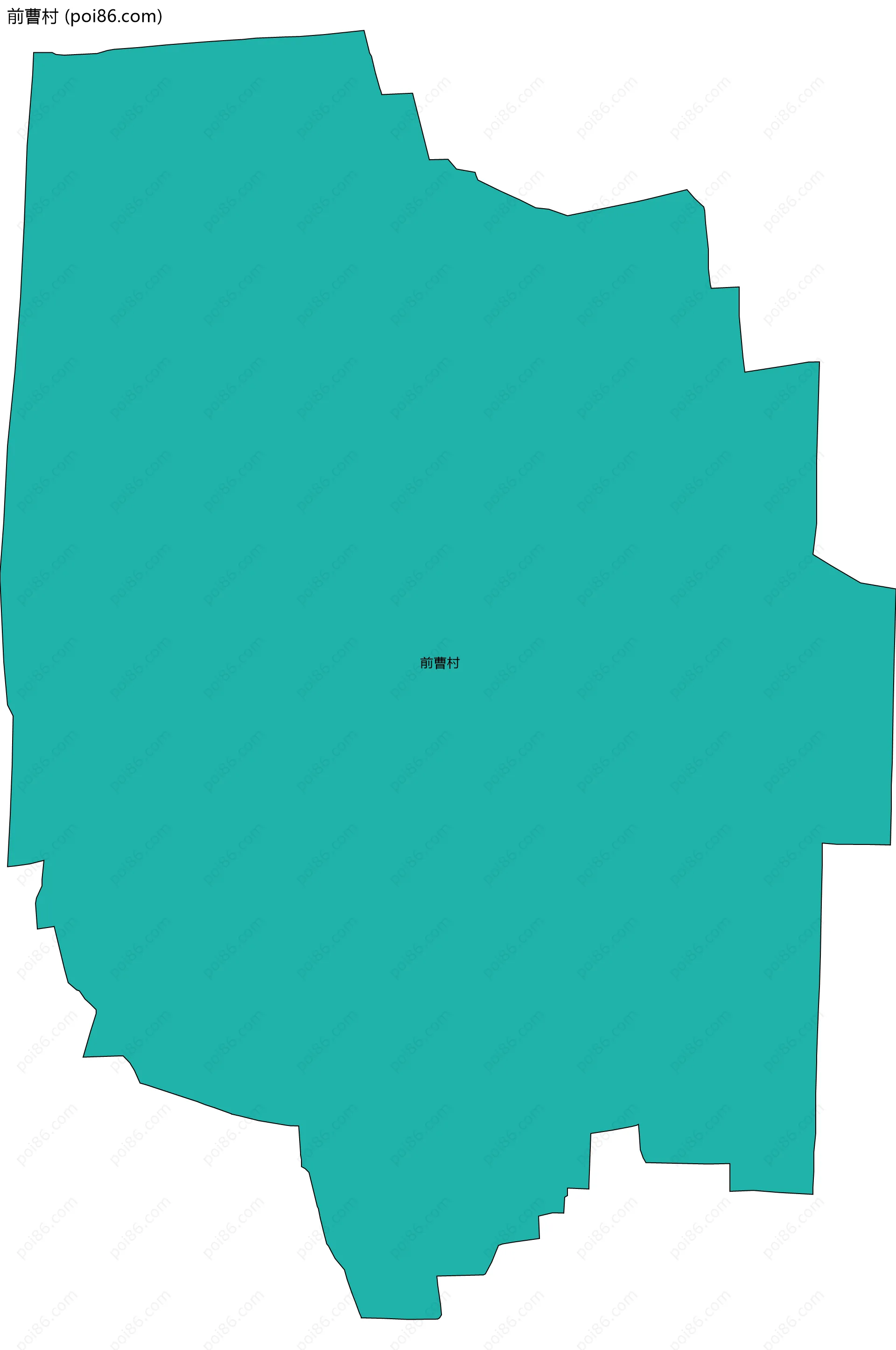 前曹村边界地图