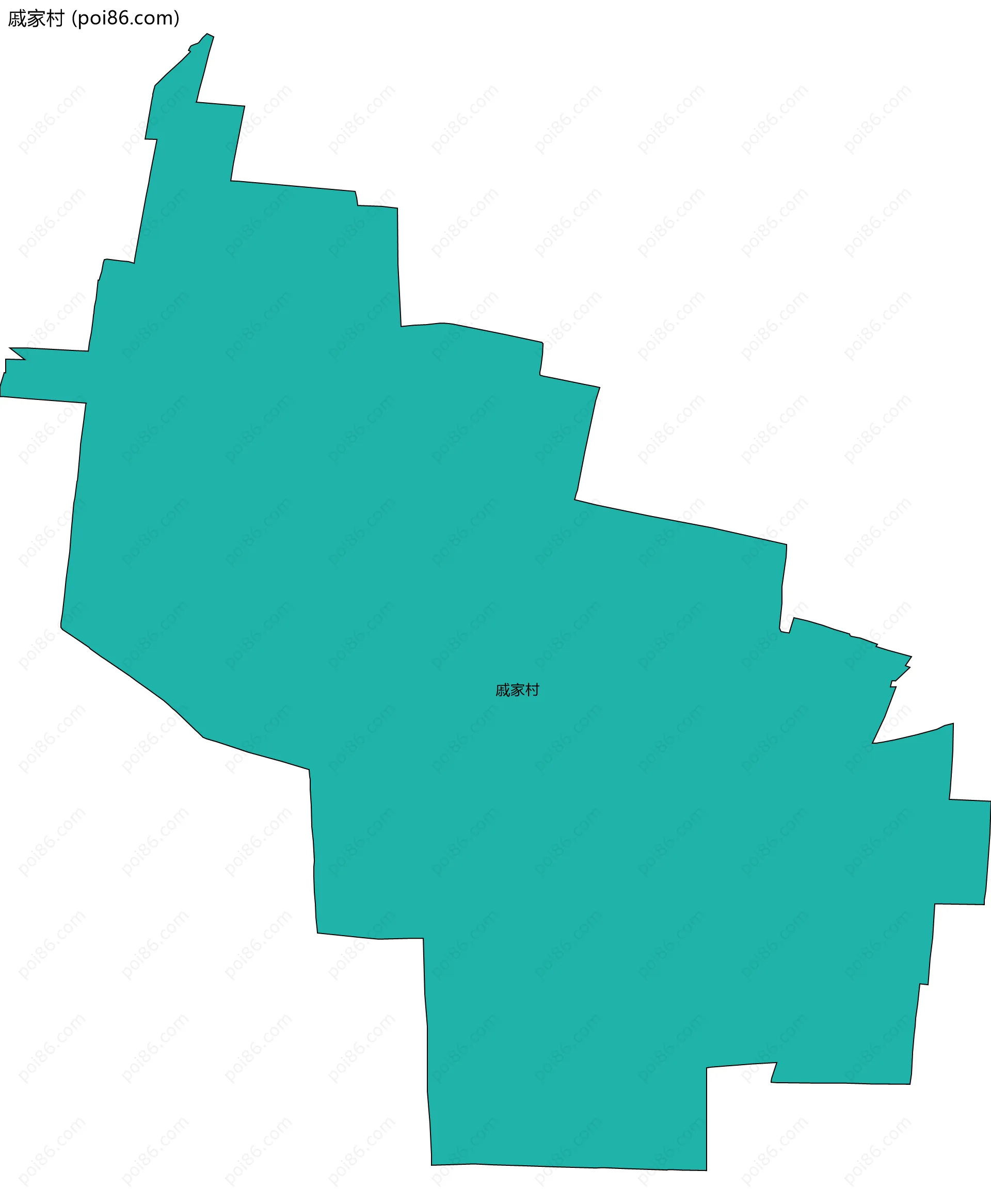 戚家村边界地图