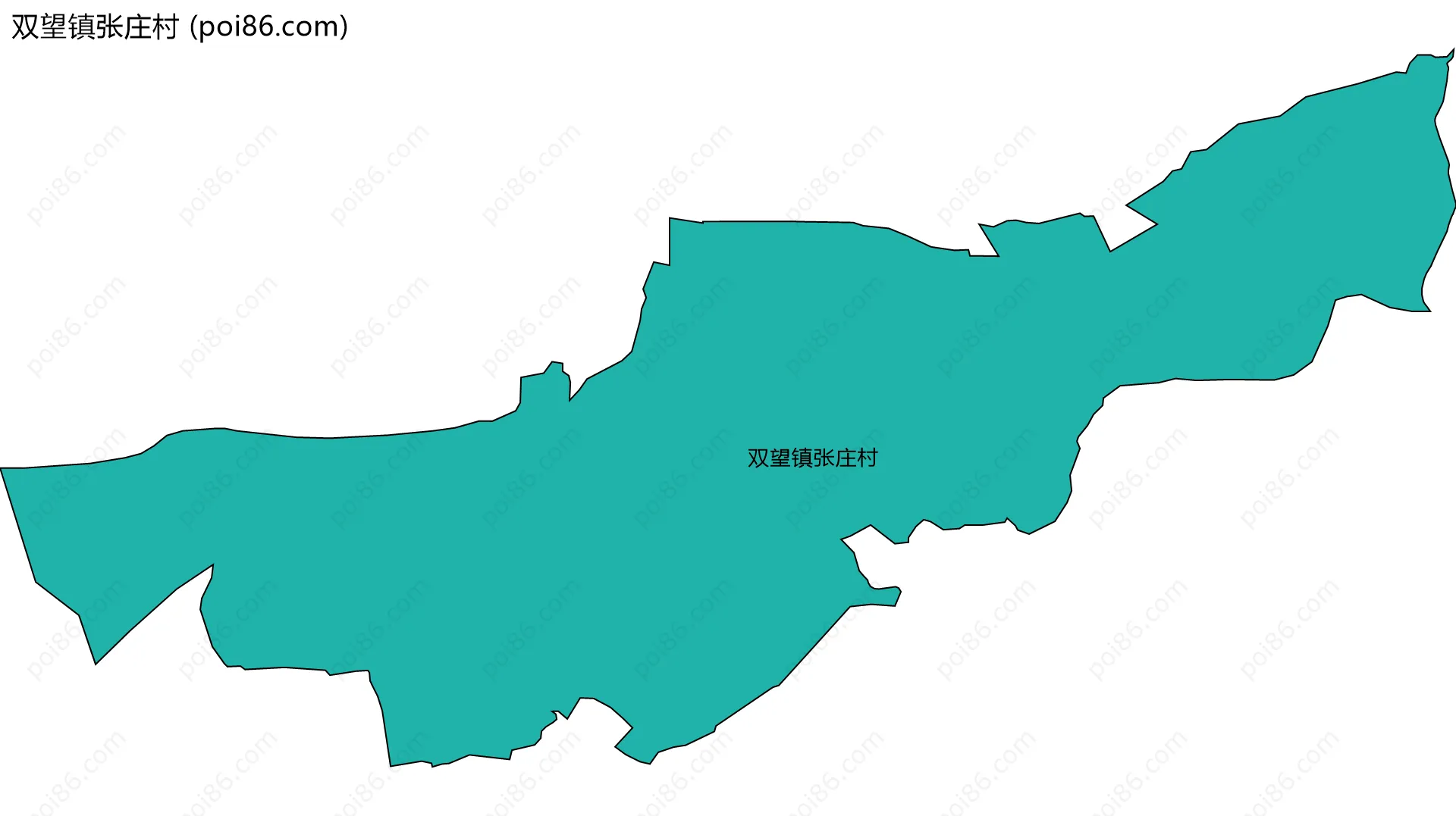 双望镇张庄村边界地图