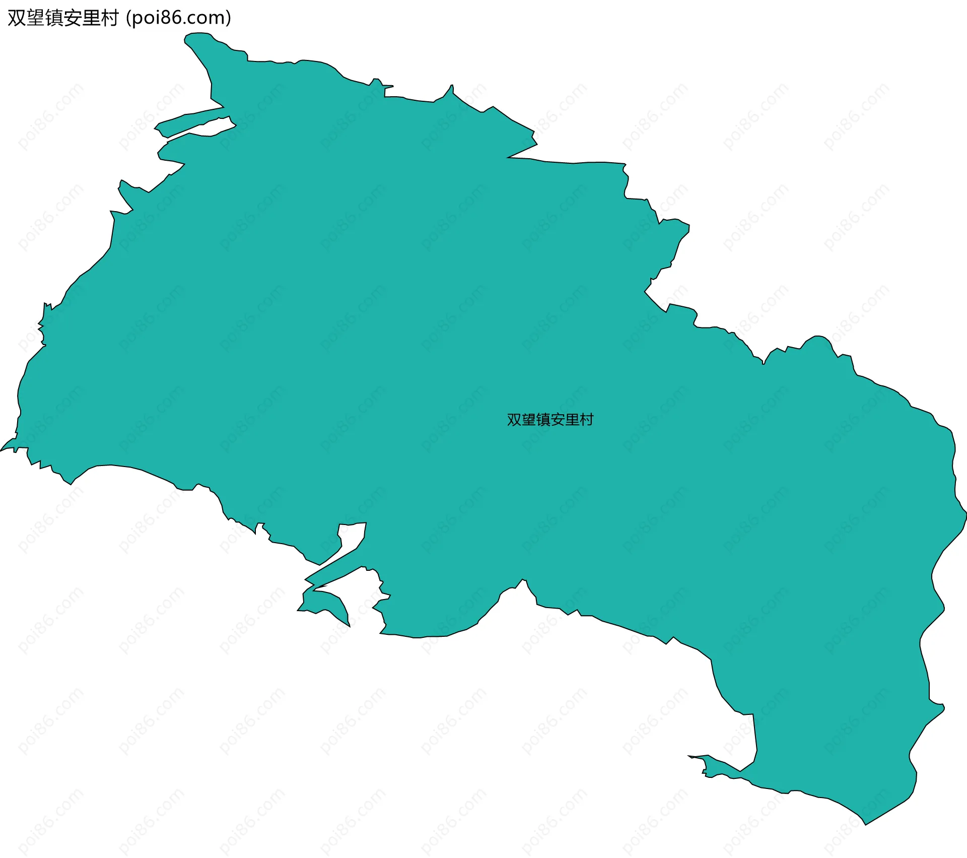 双望镇安里村边界地图