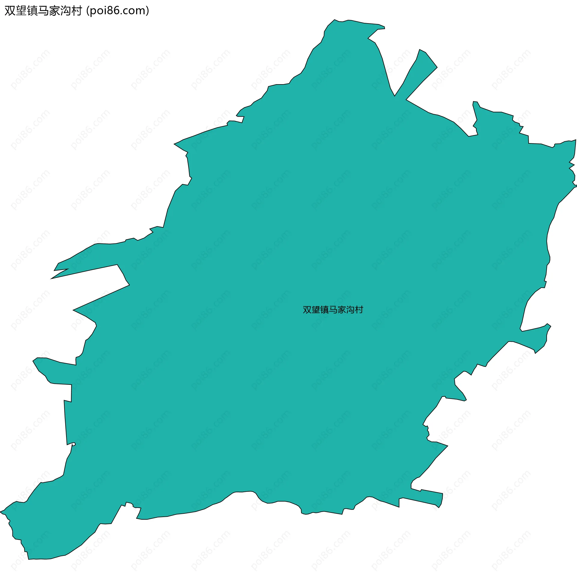 双望镇马家沟村边界地图