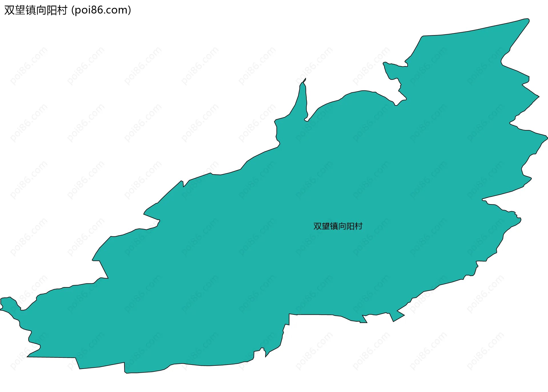 双望镇向阳村边界地图