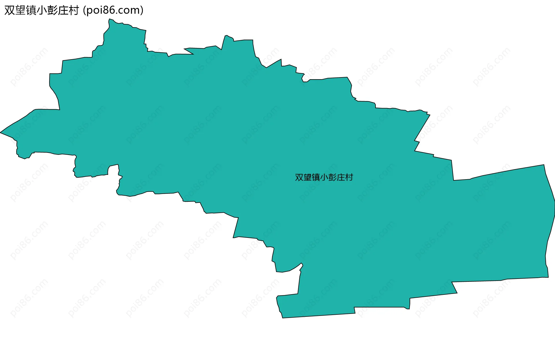 双望镇小彭庄村边界地图