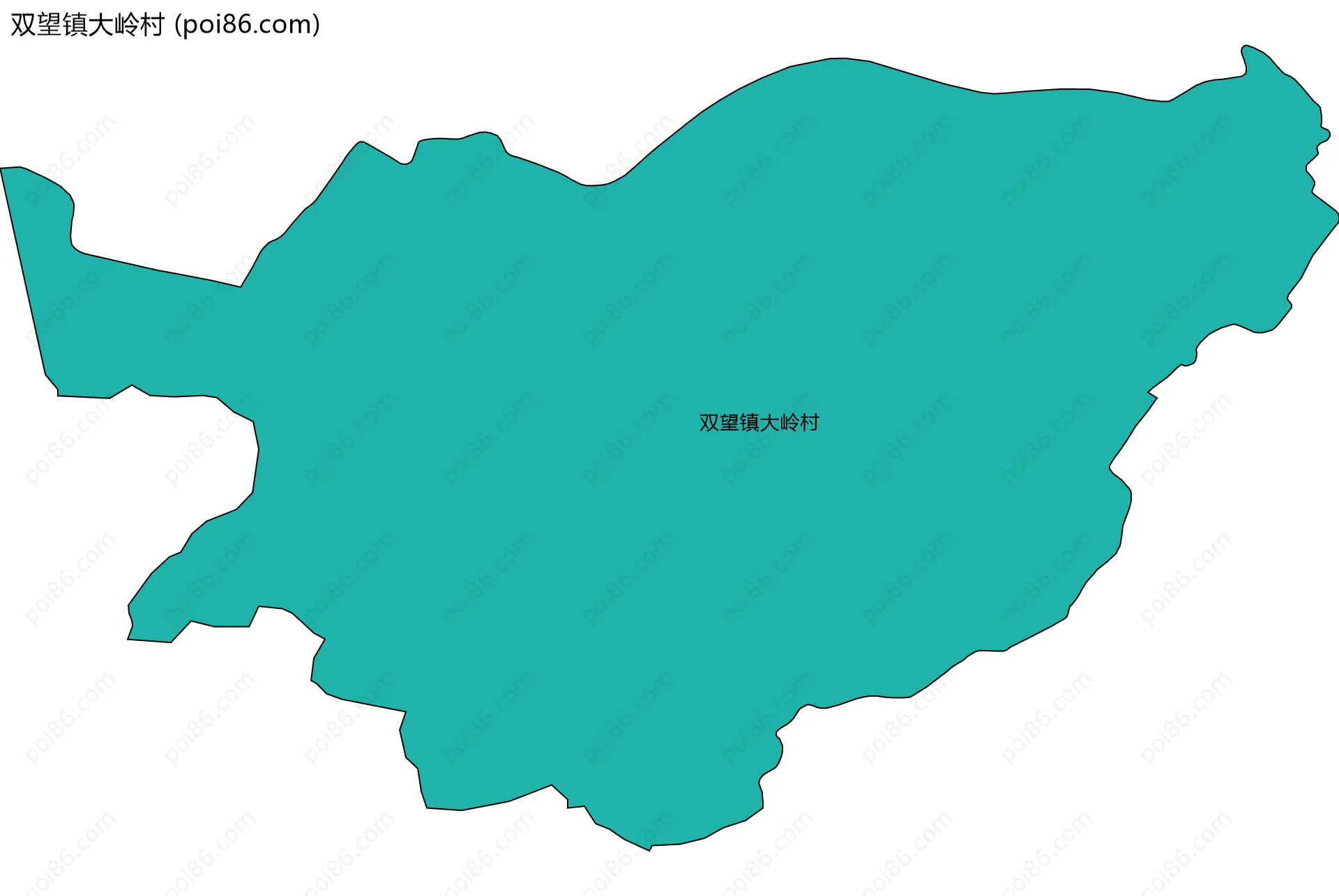 双望镇大岭村边界地图