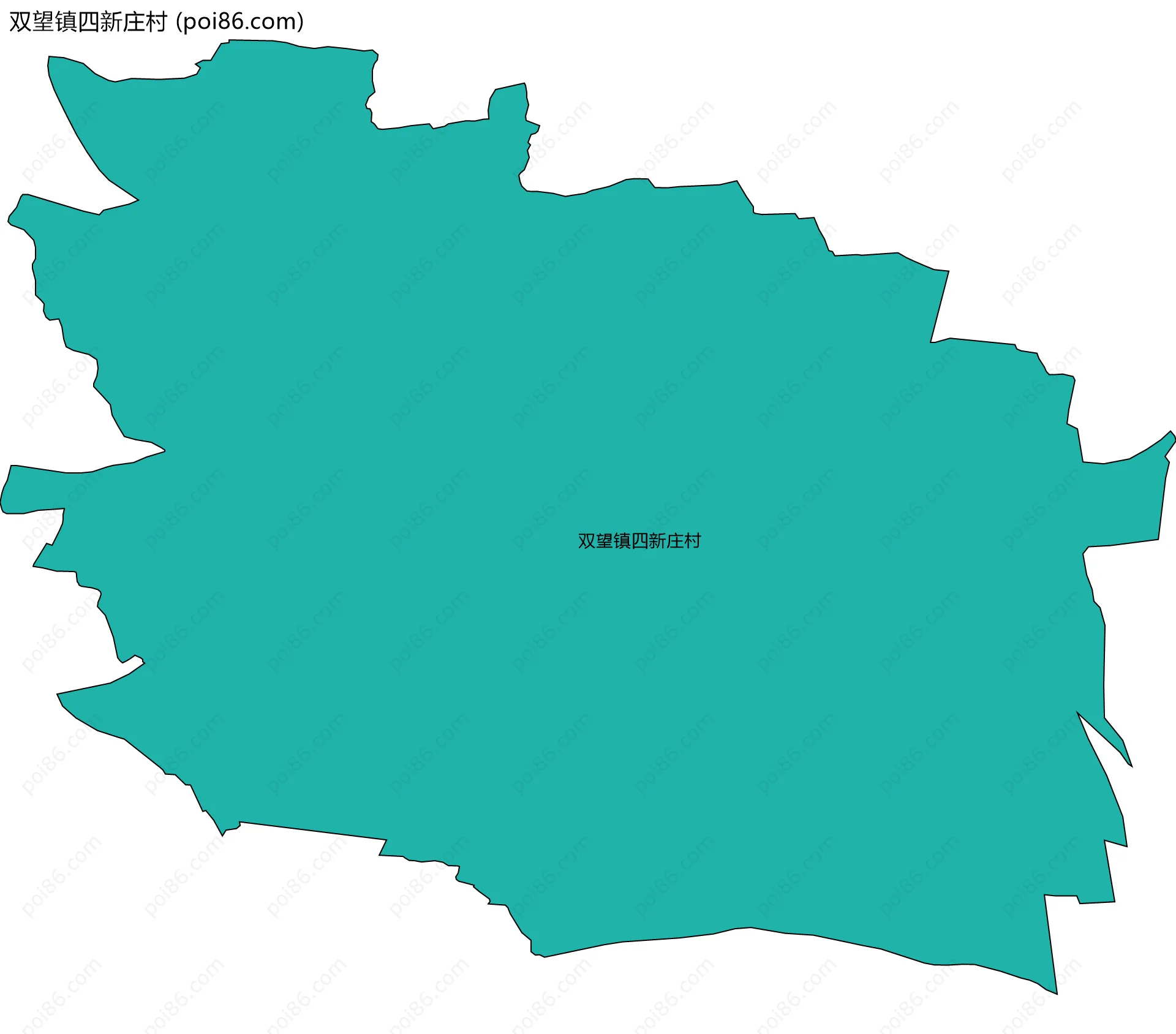 双望镇四新庄村边界地图