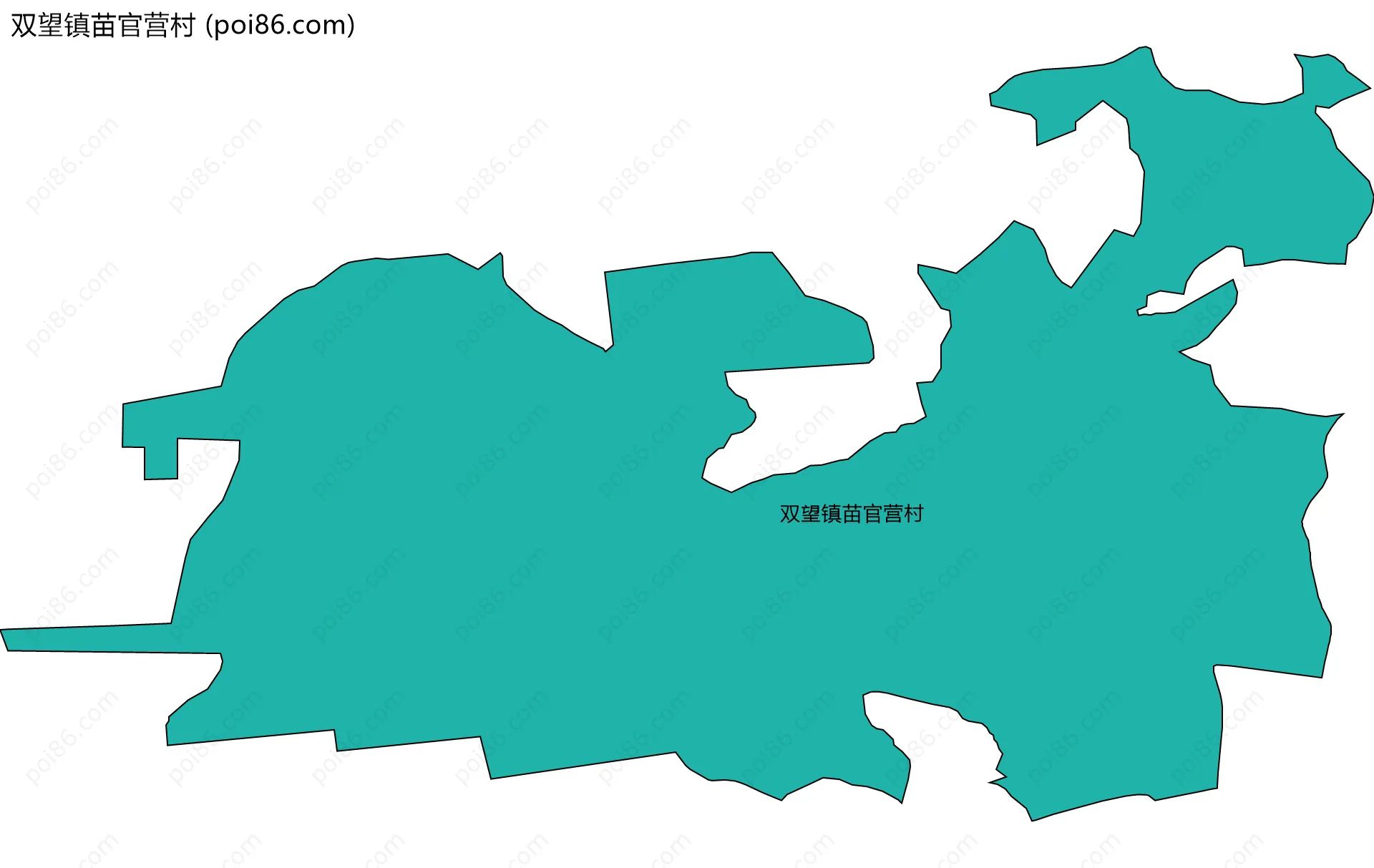 双望镇苗官营村边界地图