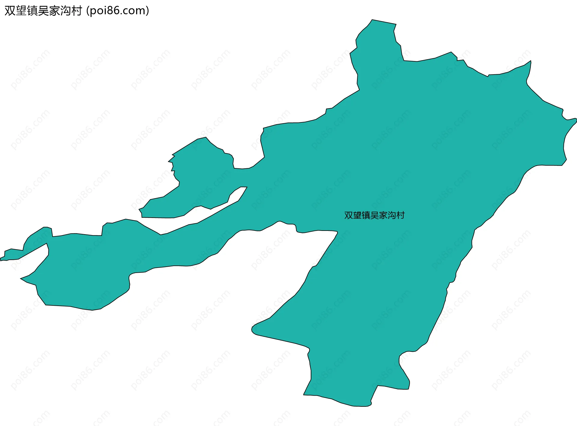 双望镇吴家沟村边界地图