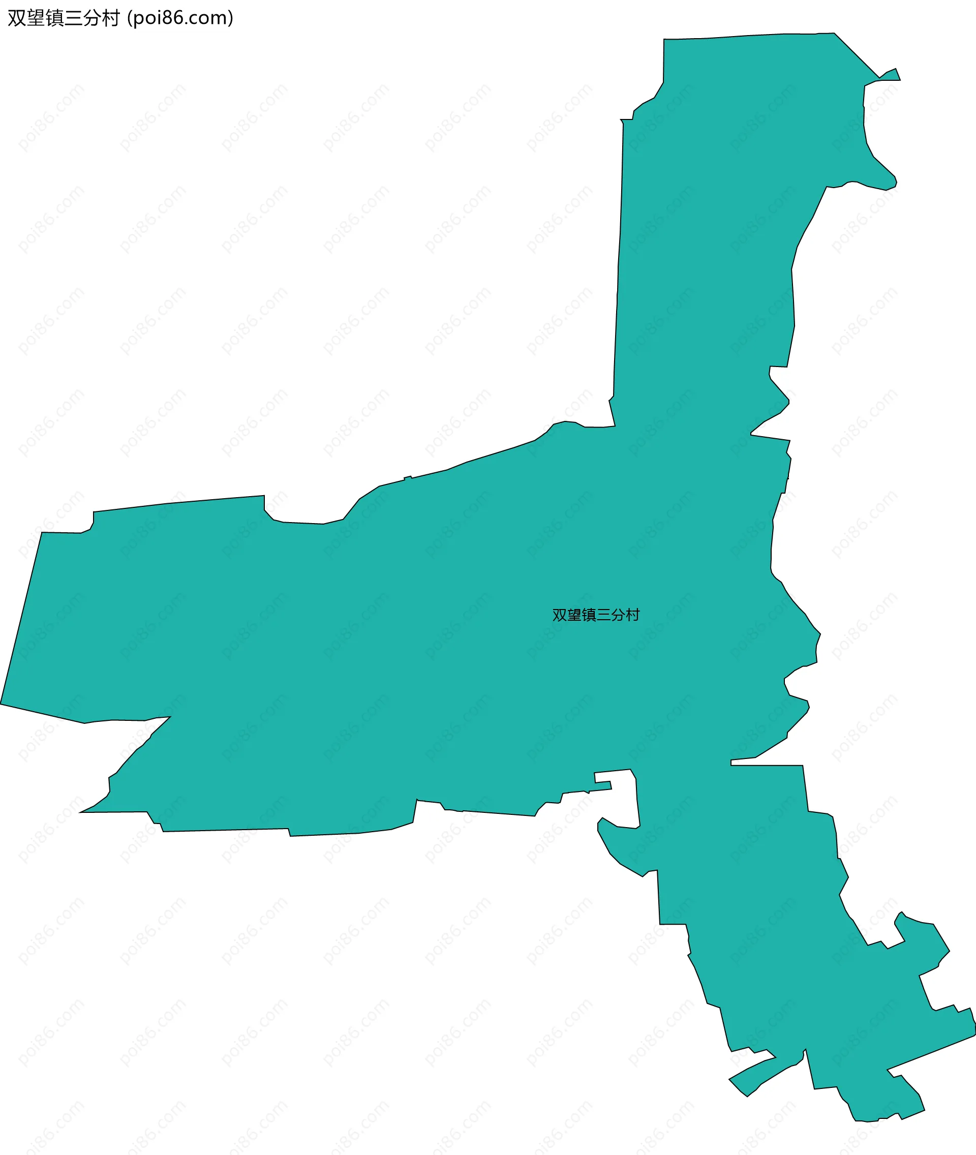 双望镇三分村边界地图