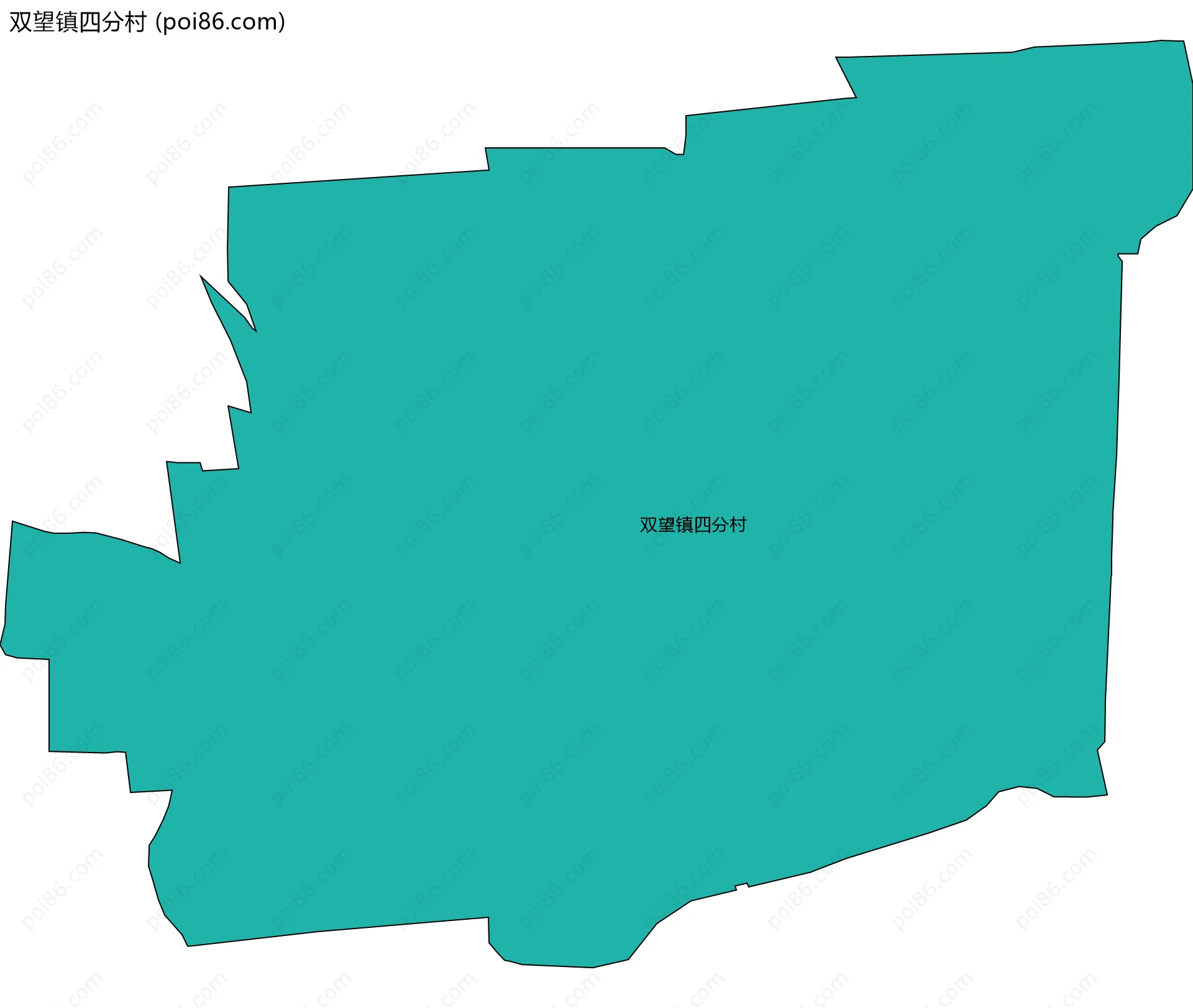 双望镇四分村边界地图