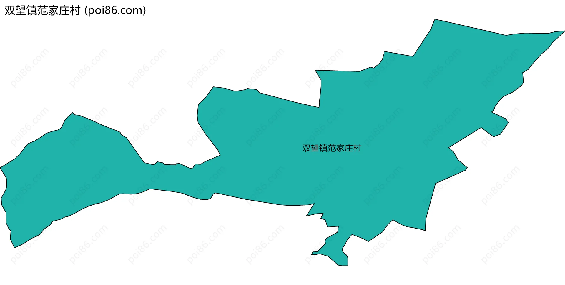 双望镇范家庄村边界地图