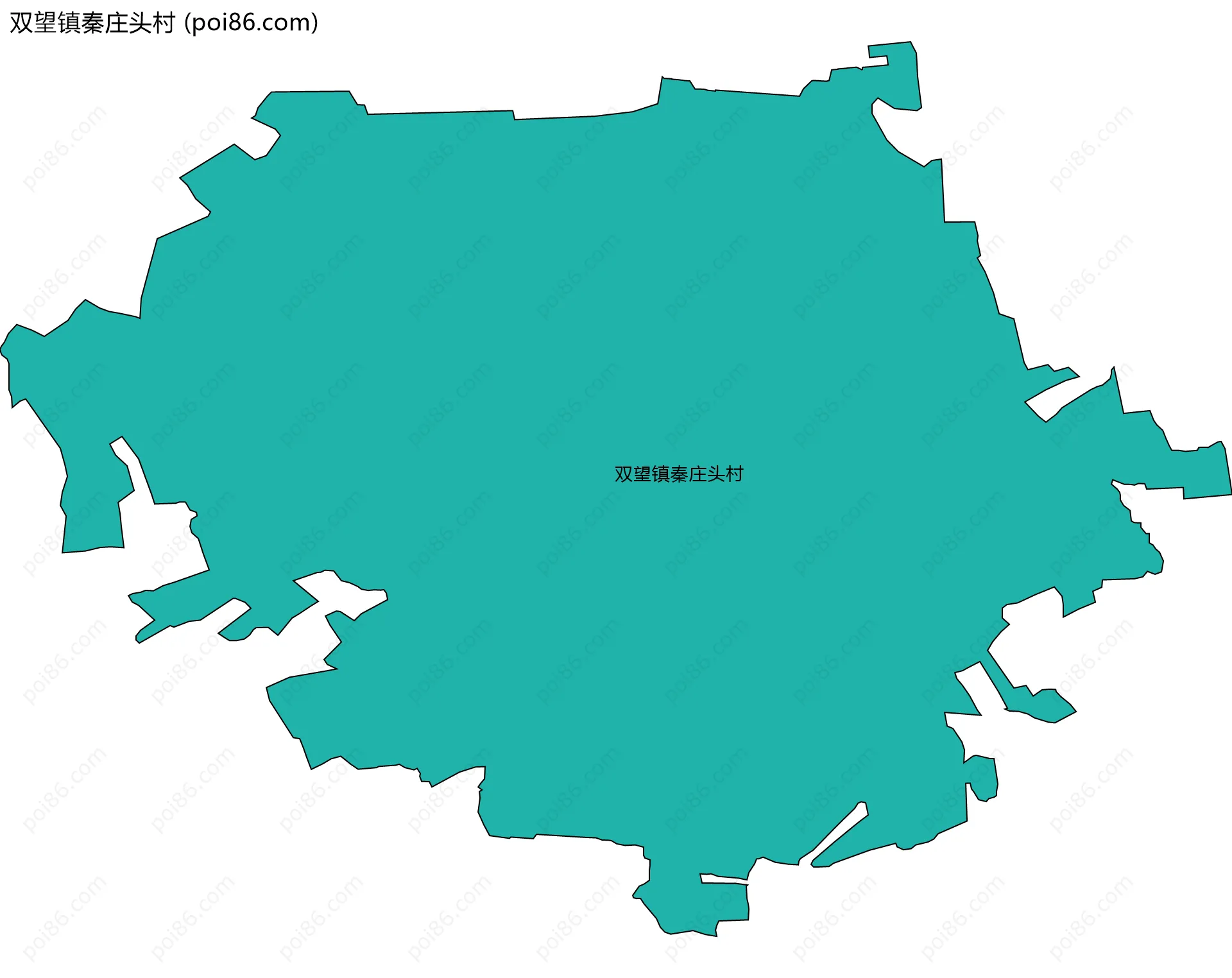 双望镇秦庄头村边界地图