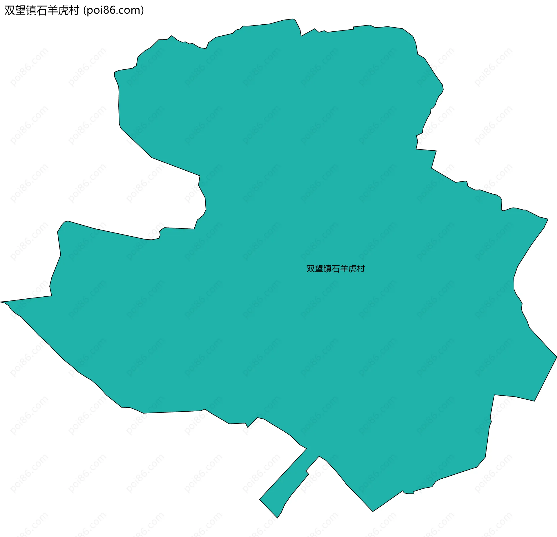 双望镇石羊虎村边界地图