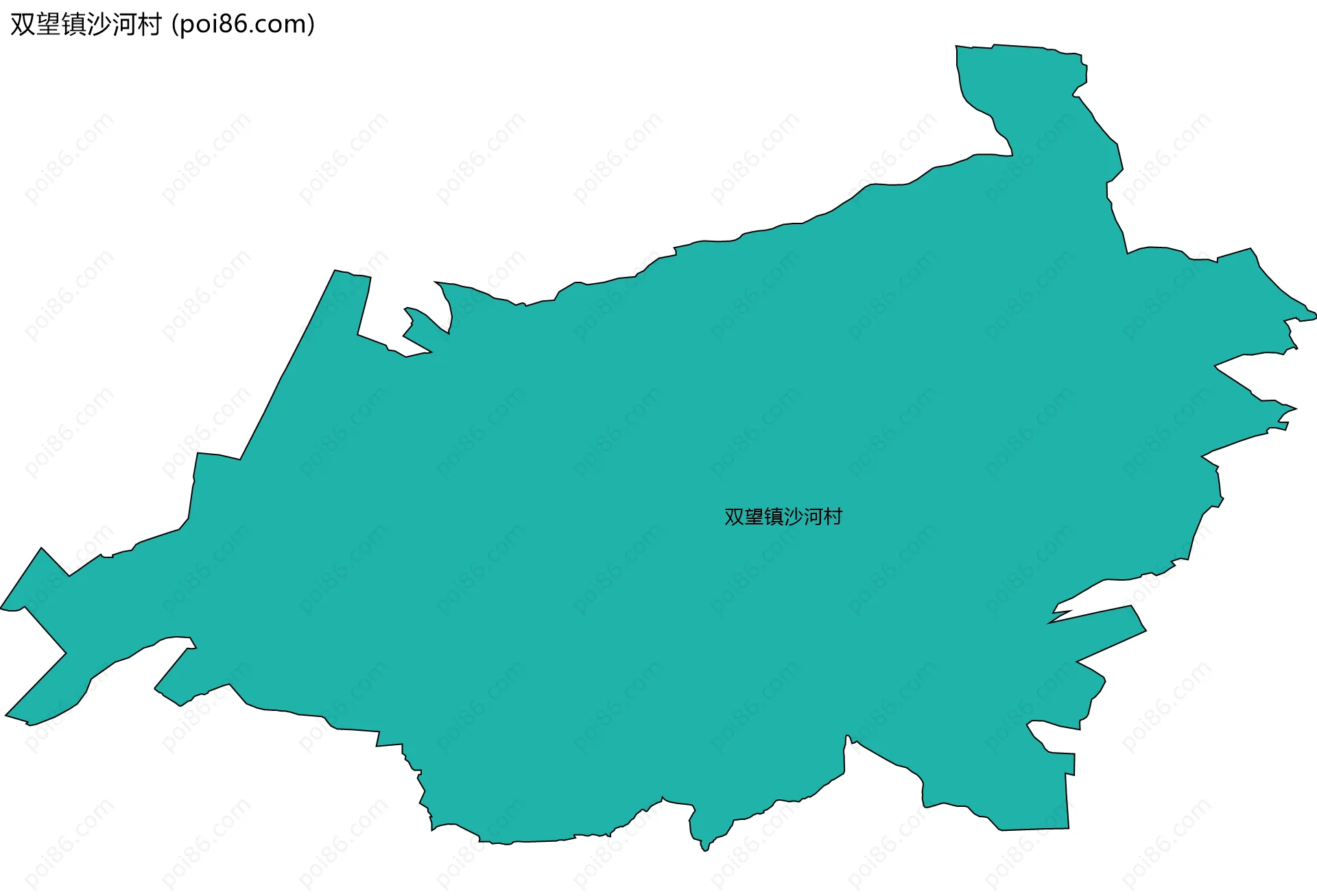 双望镇沙河村边界地图