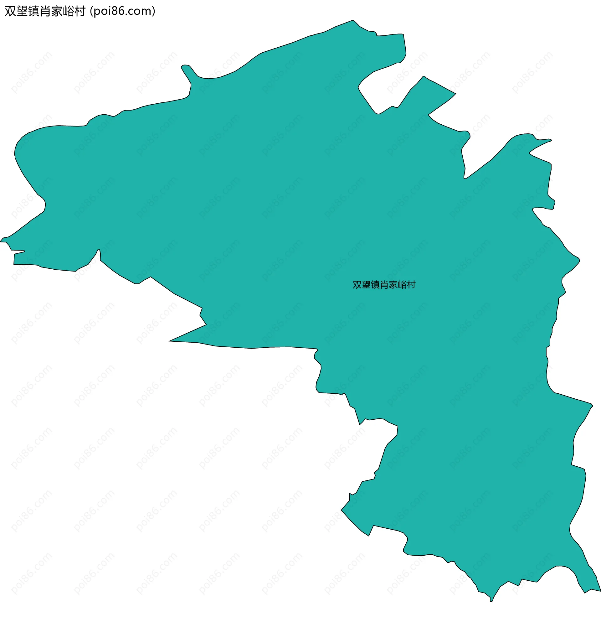 双望镇肖家峪村边界地图