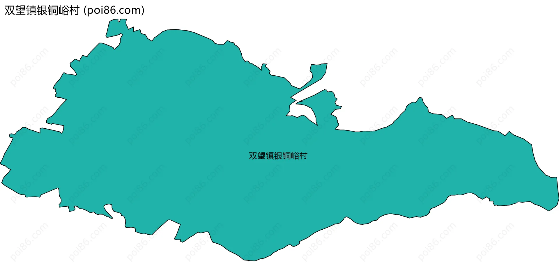 双望镇银铜峪村边界地图