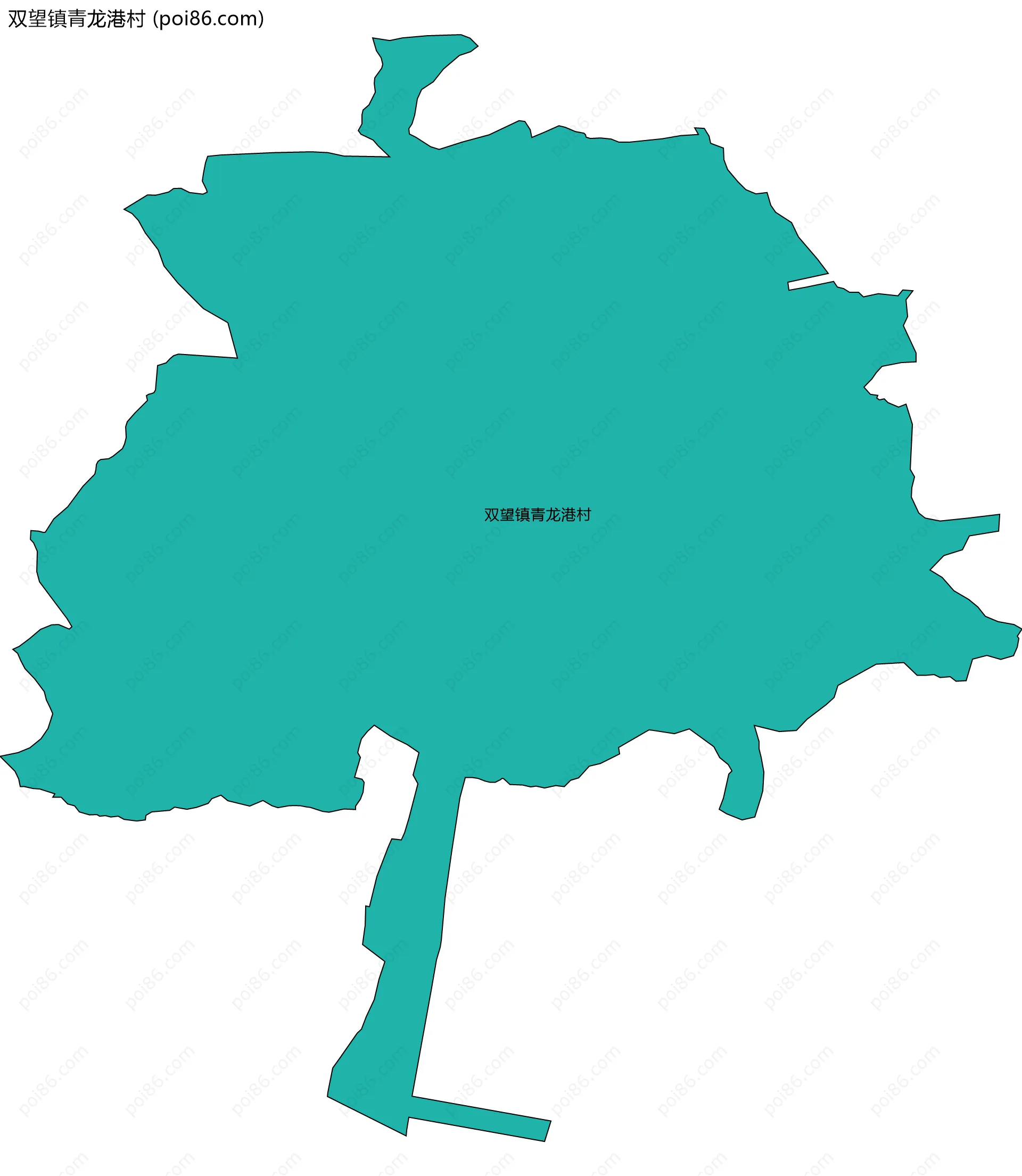 双望镇青龙港村边界地图