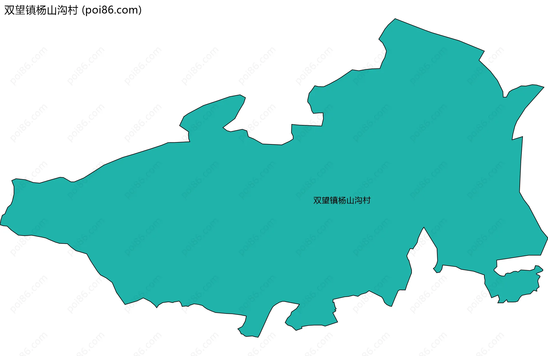 双望镇杨山沟村边界地图