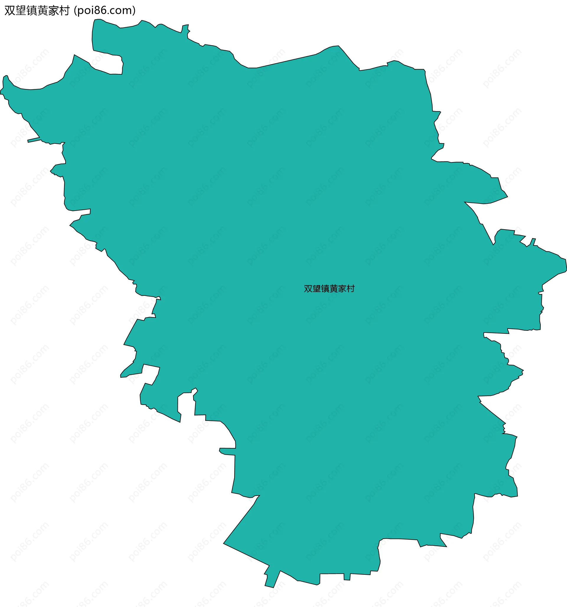 双望镇黄家村边界地图