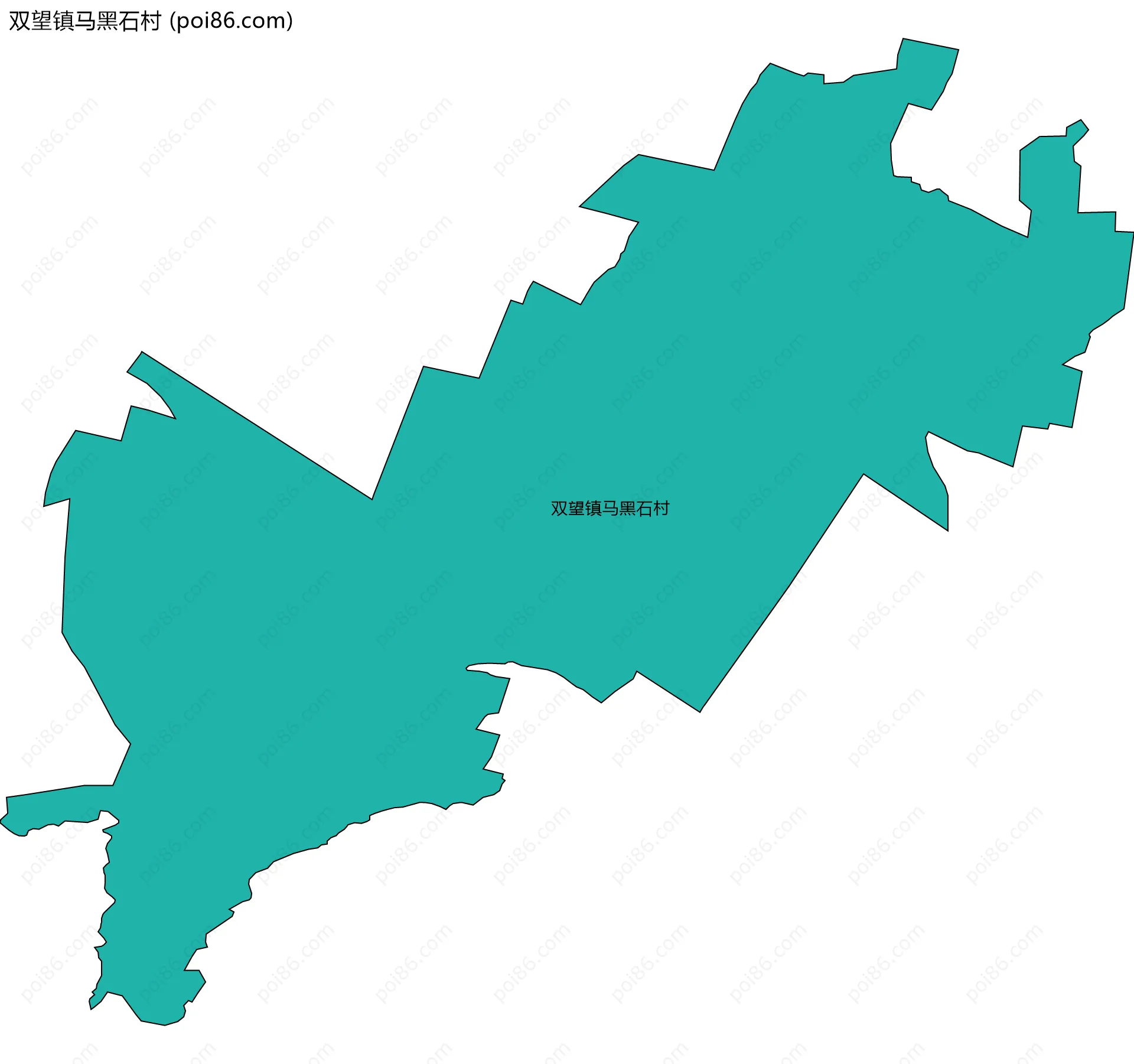 双望镇马黑石村边界地图