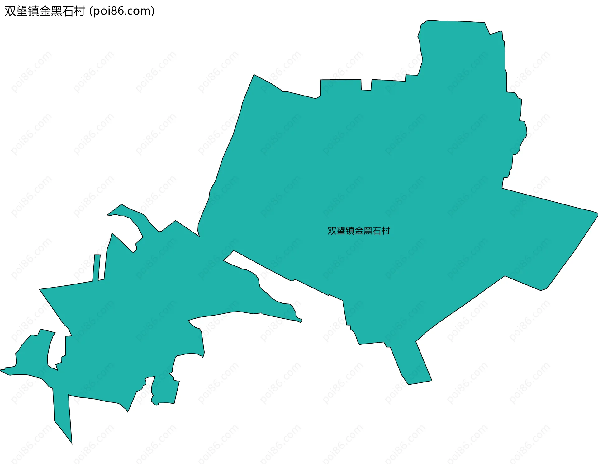 双望镇金黑石村边界地图