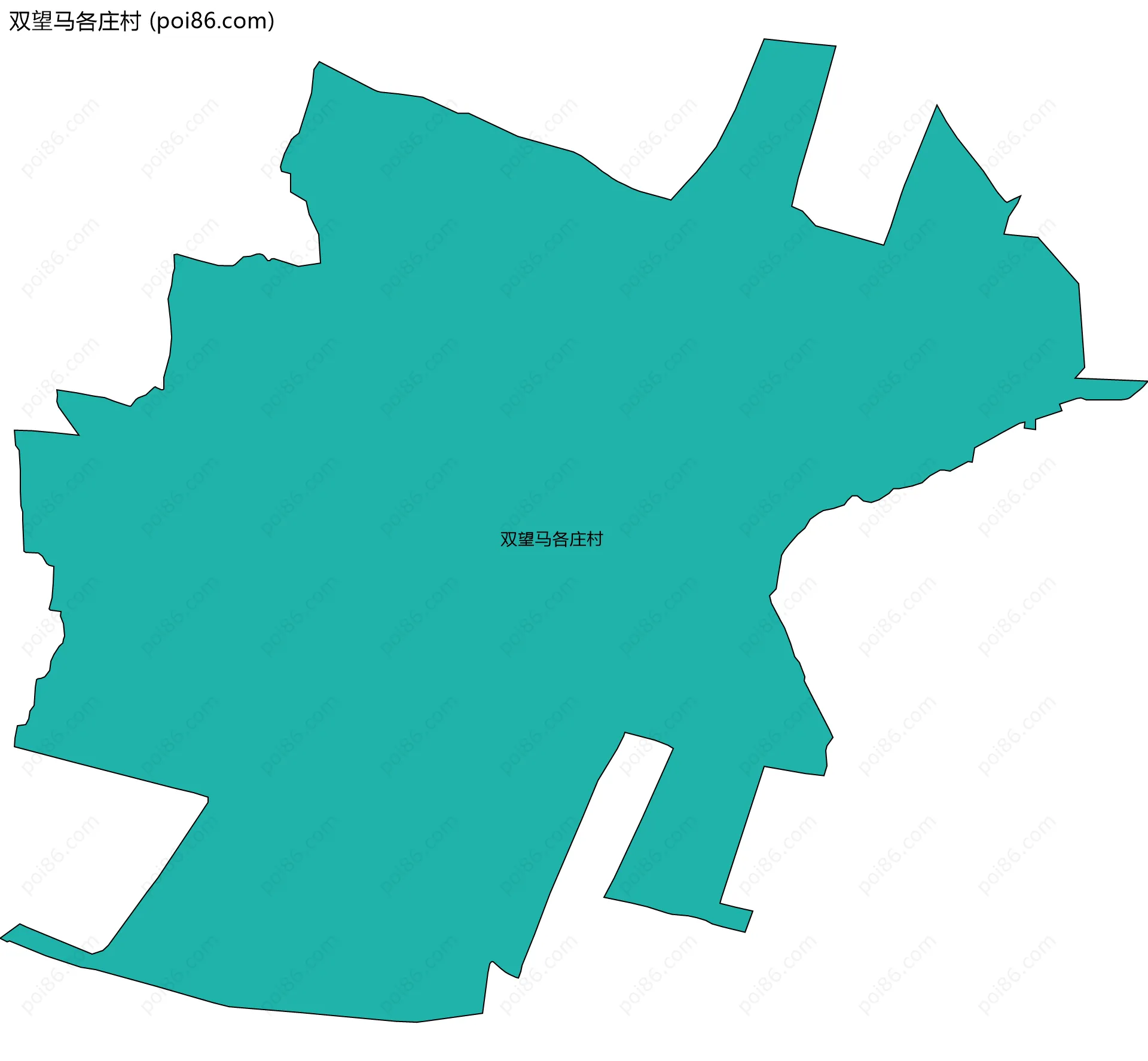 双望马各庄村边界地图