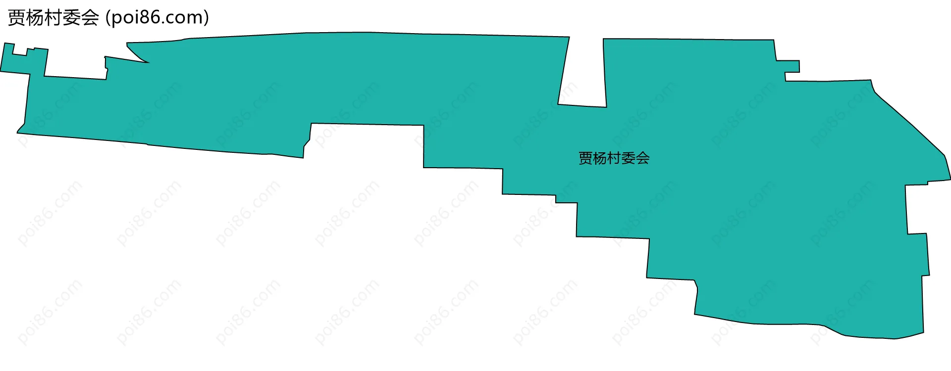 贾杨村委会边界地图