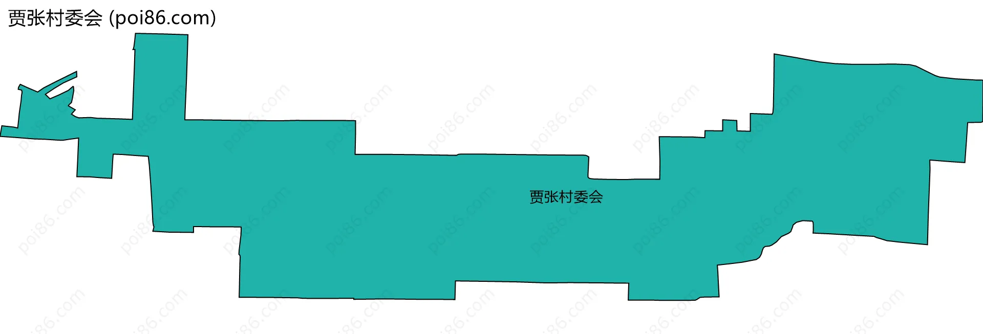 贾张村委会边界地图