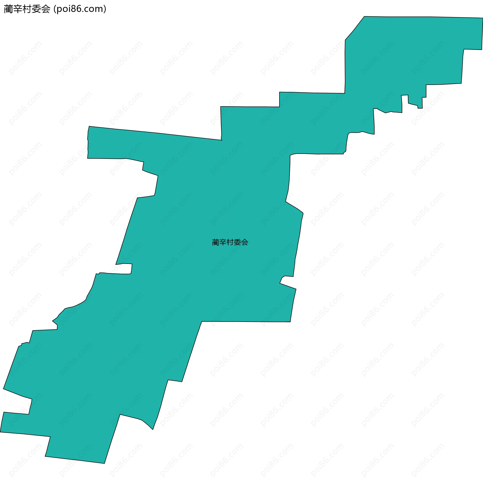蔺辛村委会边界地图