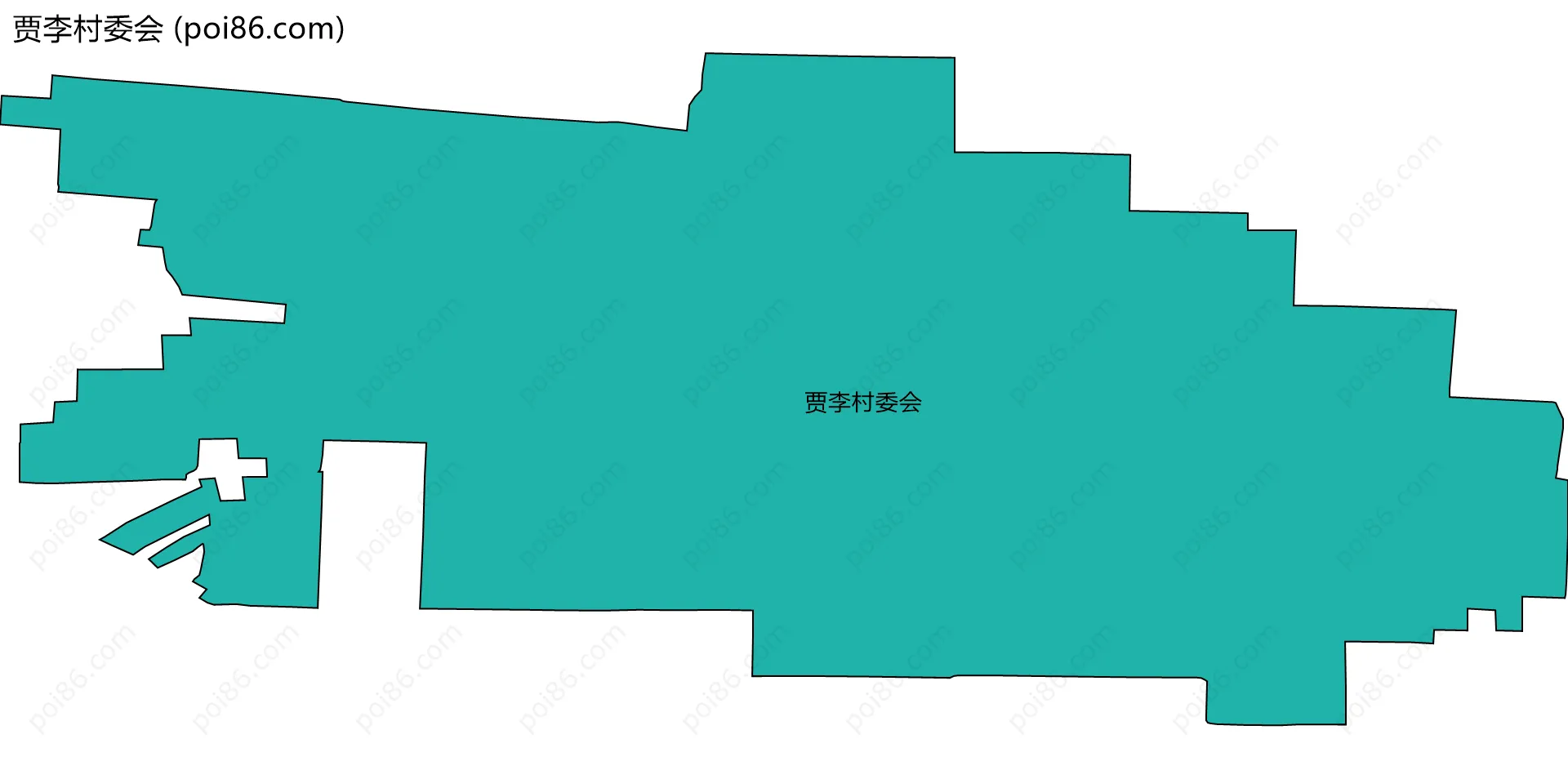 贾李村委会边界地图